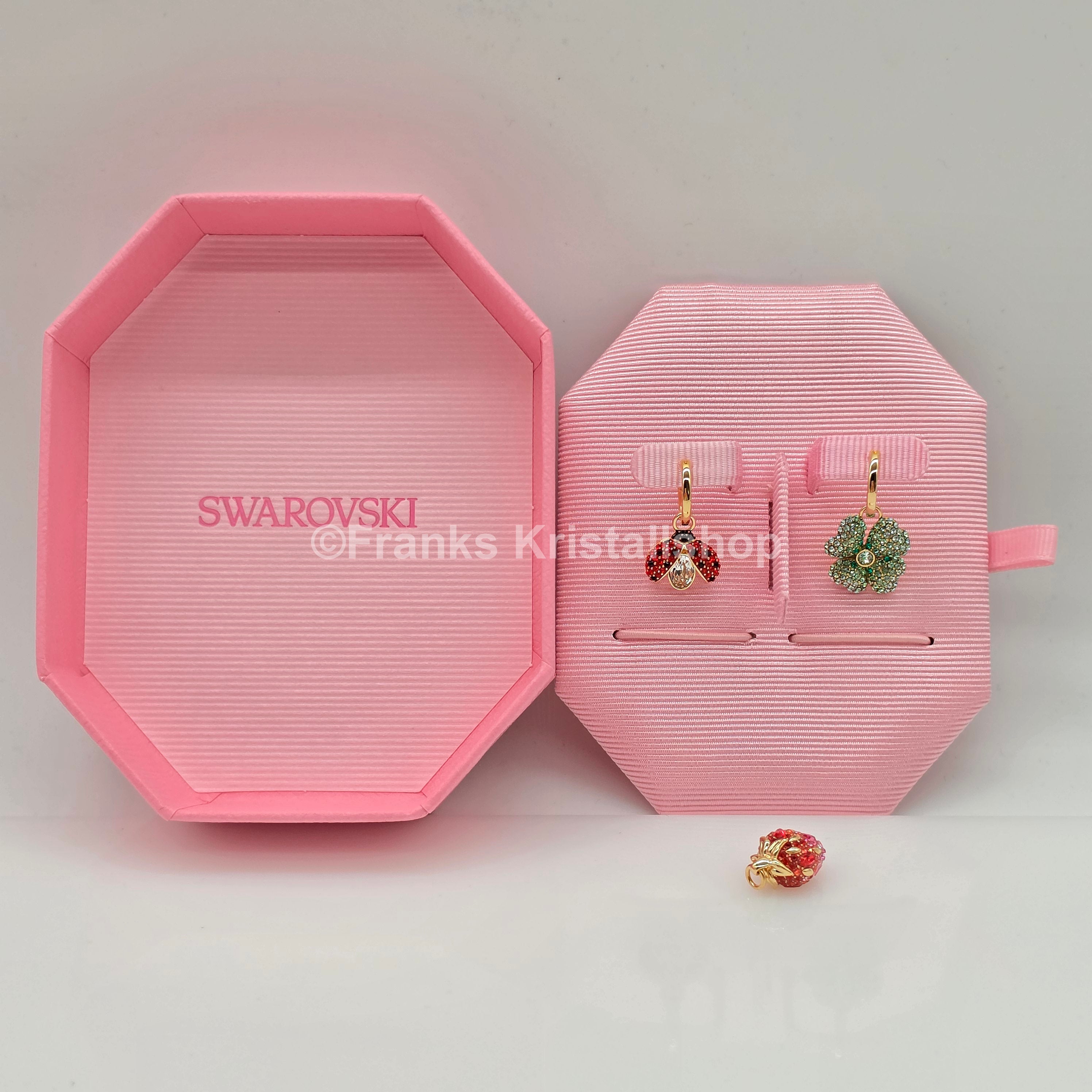 SWAROVSKI Ohrhänger Marienkäfer, Glücksklee, Erdbeere 5742681