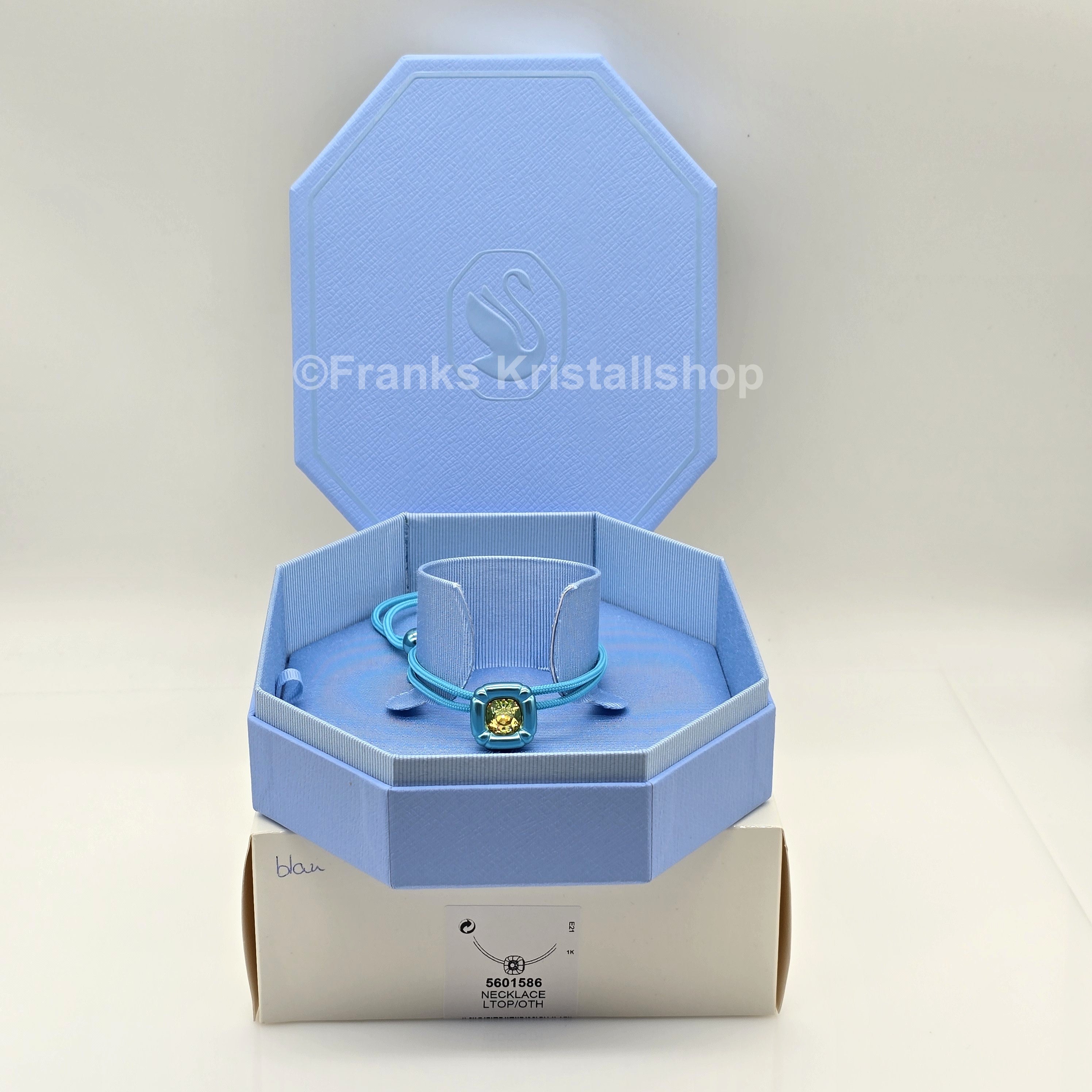 SWAROVSKI Dulcis Halskette Blau mit strahlendem Kristall in Gelb 5601586