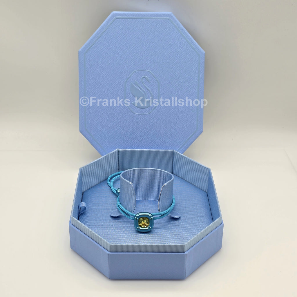 SWAROVSKI Dulcis Halskette Blau mit strahlendem Kristall in Gelb 5601586