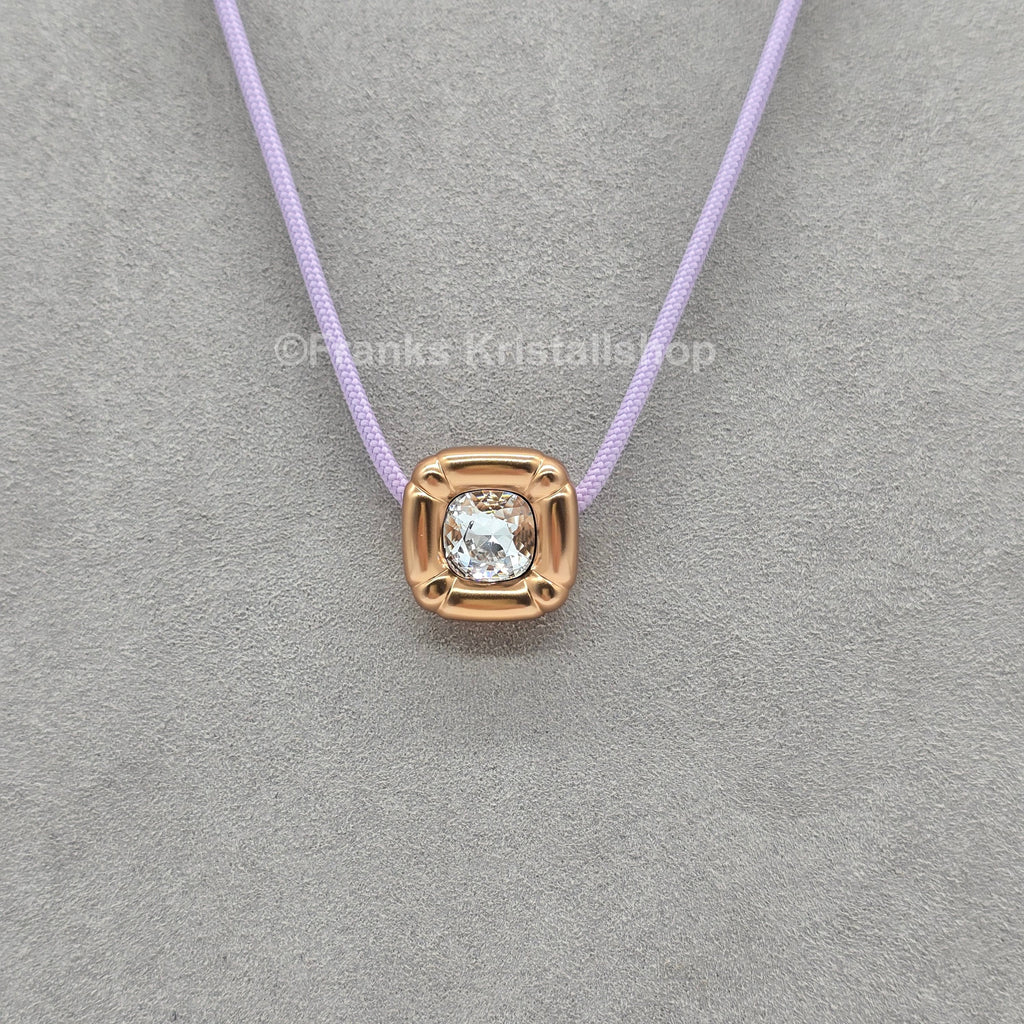 SWAROVSKI Dulcis Halskette Roséfarben, Kordel Violett 5622377