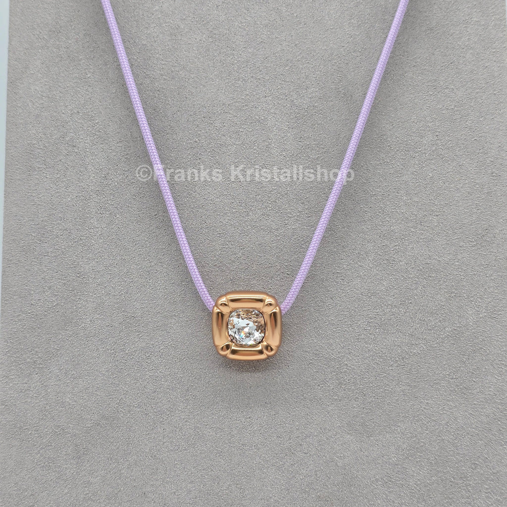 SWAROVSKI Dulcis Halskette Roséfarben, Kordel Violett 5622377