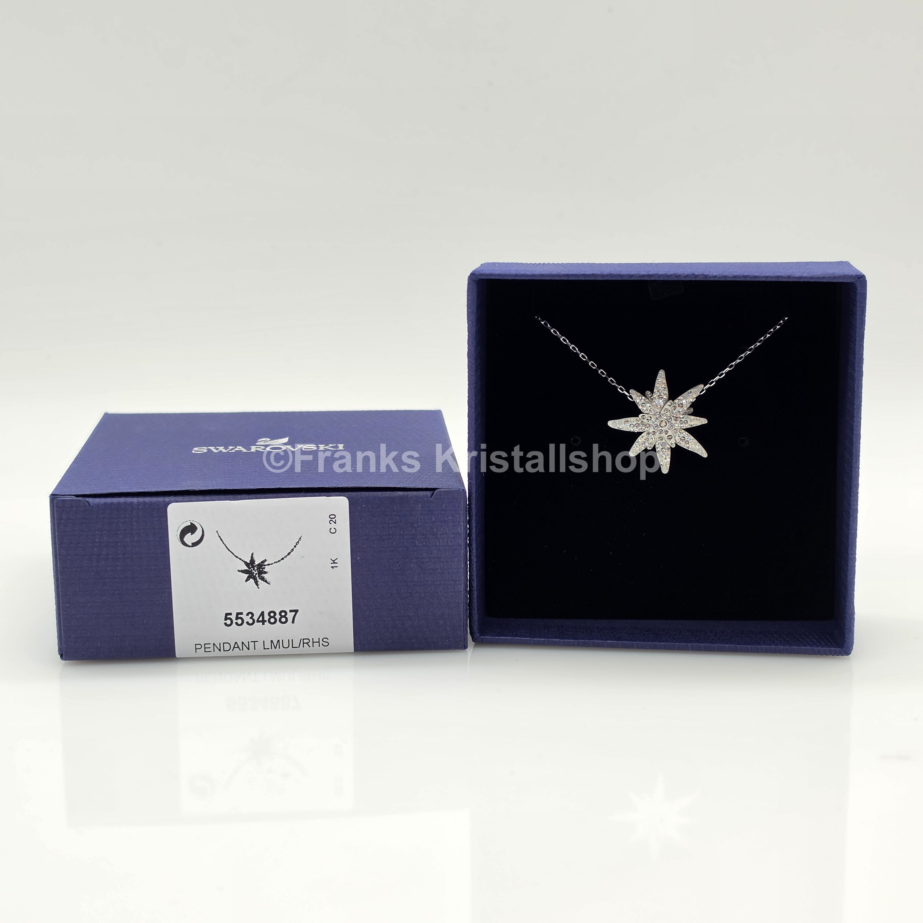 SWAROVSKI SCS Halskette Edelweiß, Weiß, Rhodiniert 5534887