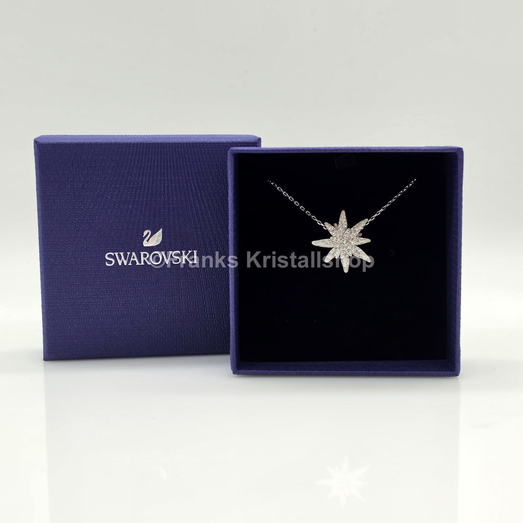 SWAROVSKI SCS Halskette Edelweiß, Weiß, Rhodiniert 5534887