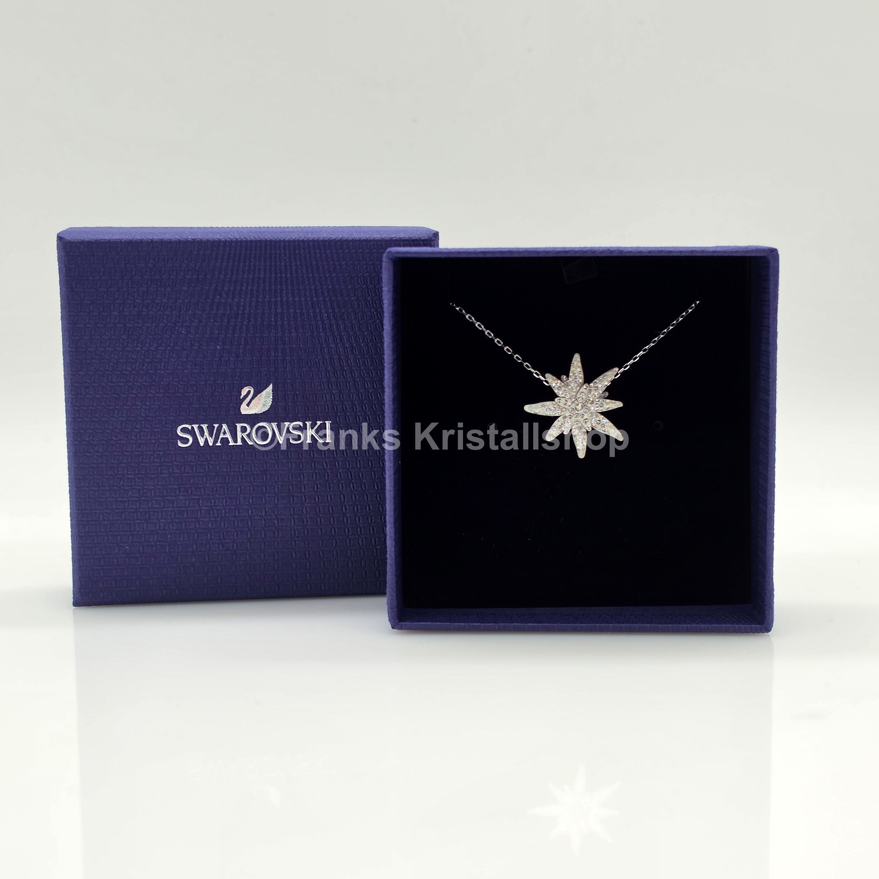 SWAROVSKI SCS Halskette Edelweiß, Weiß, Rhodiniert 5534887