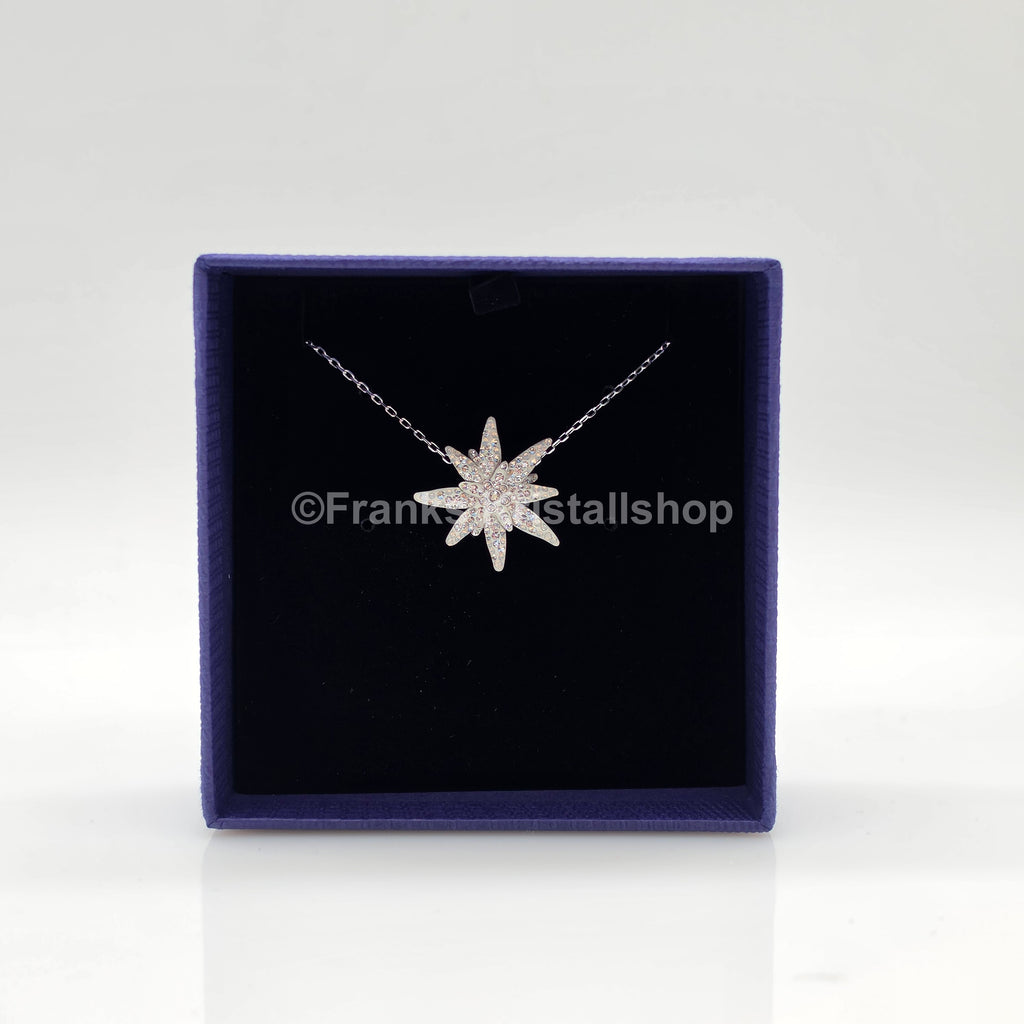 SWAROVSKI SCS Halskette Edelweiß, Weiß, Rhodiniert 5534887