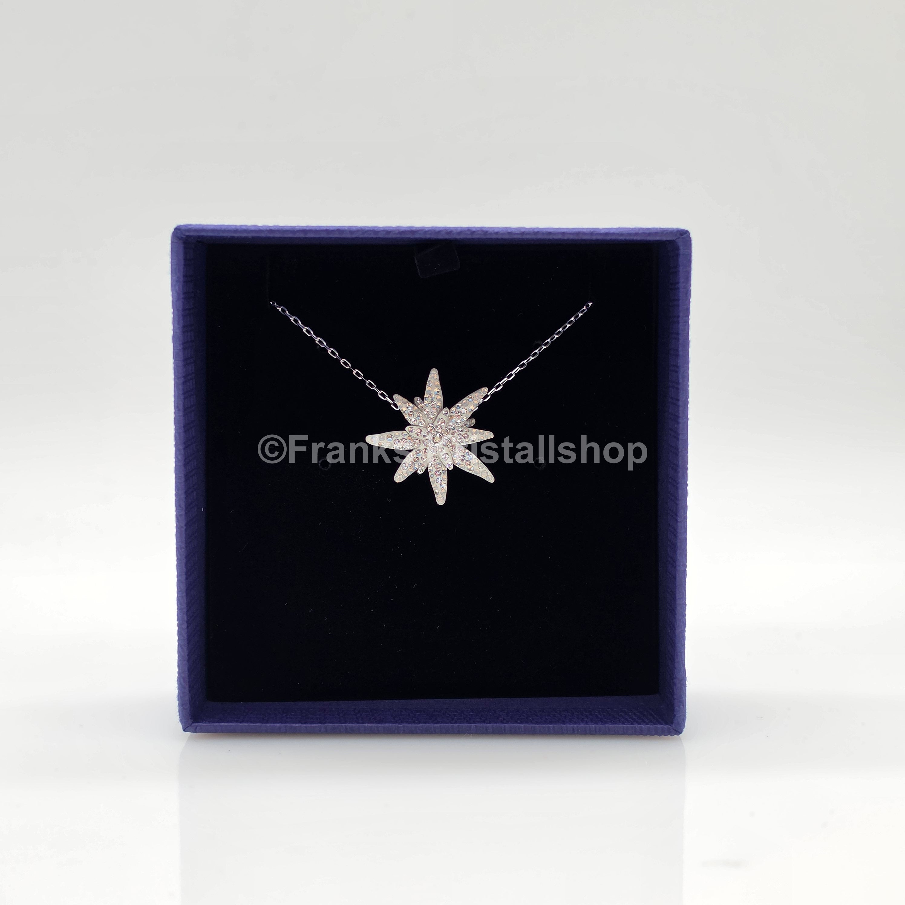 SWAROVSKI SCS Halskette Edelweiß, Weiß, Rhodiniert 5534887