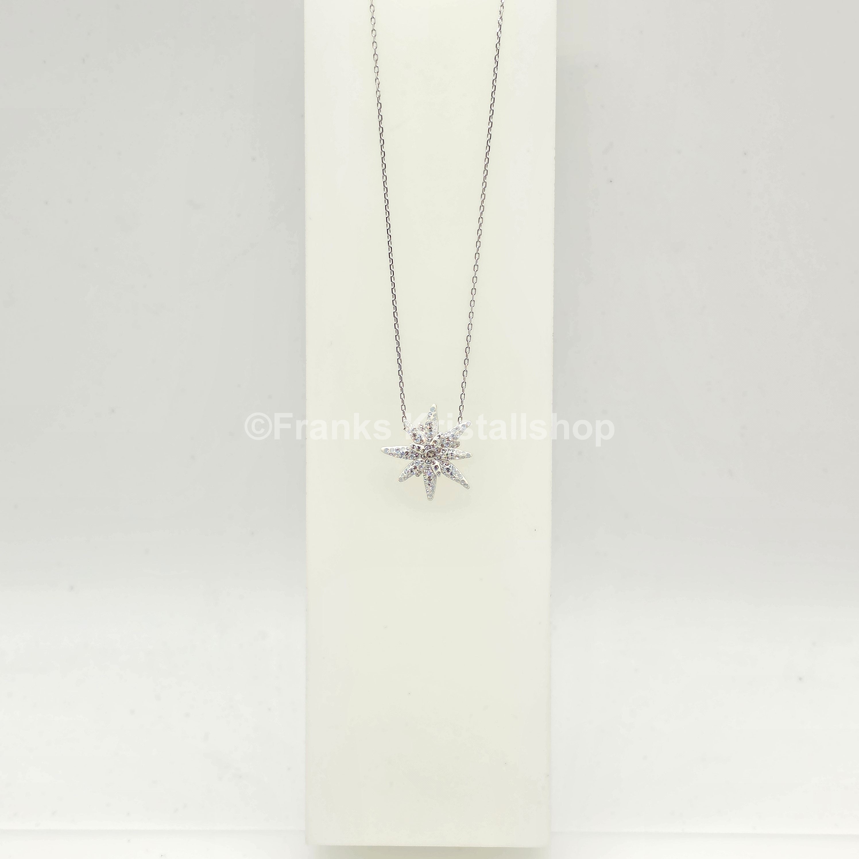 SWAROVSKI SCS Halskette Edelweiß, Weiß, Rhodiniert 5534887