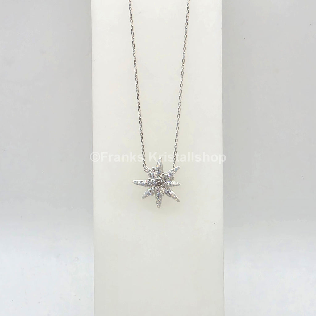 SWAROVSKI SCS Halskette Edelweiß, Weiß, Rhodiniert 5534887