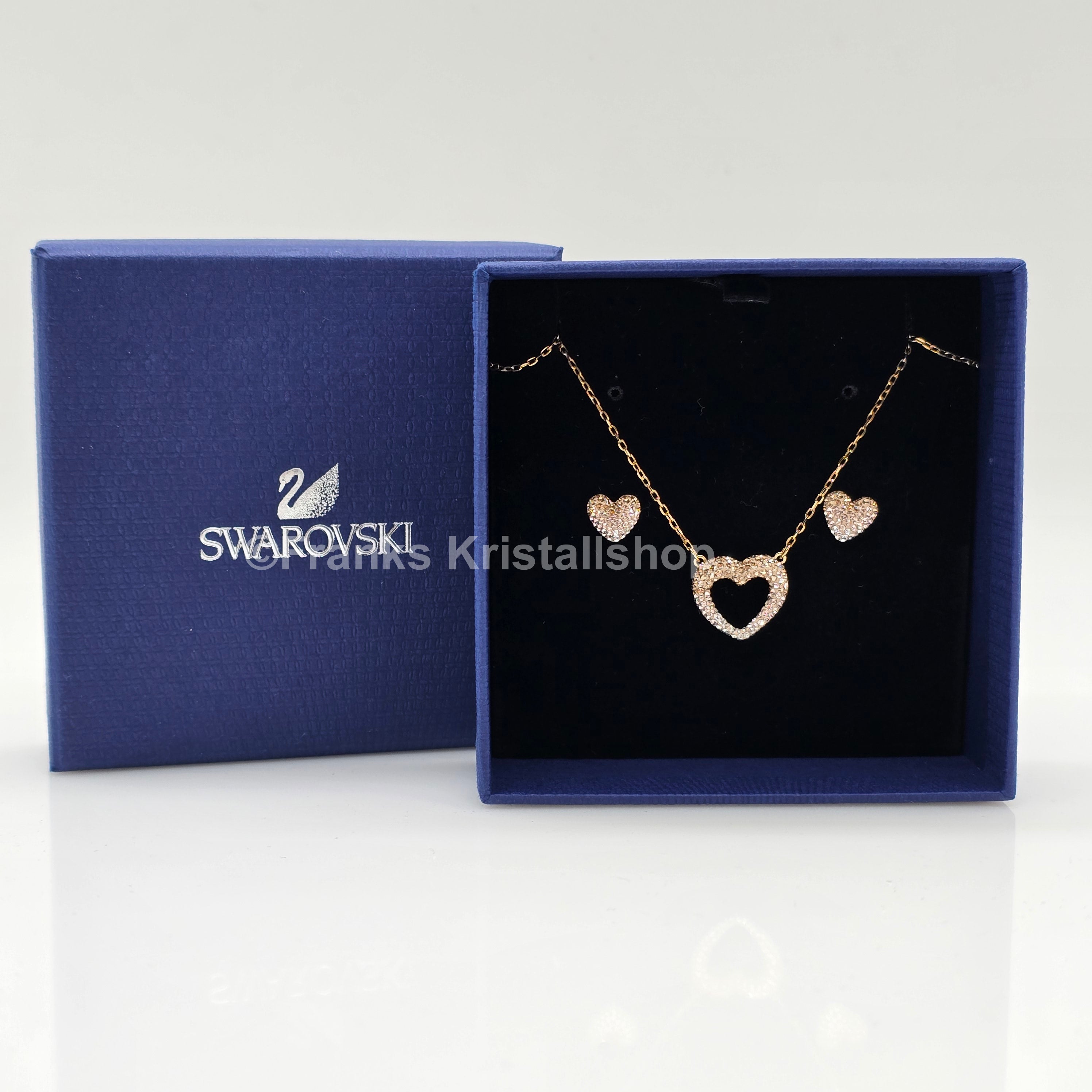 SWAROVSKI Enjoy Schmuckset Herz Kette + Herz Ohrstecker 5273147 oU