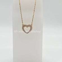 Lade das Bild in den Galerie-Viewer, SWAROVSKI Enjoy Schmuckset Herz Kette und Herz Ohrstecker, Goldlegierung 5273147 oU
