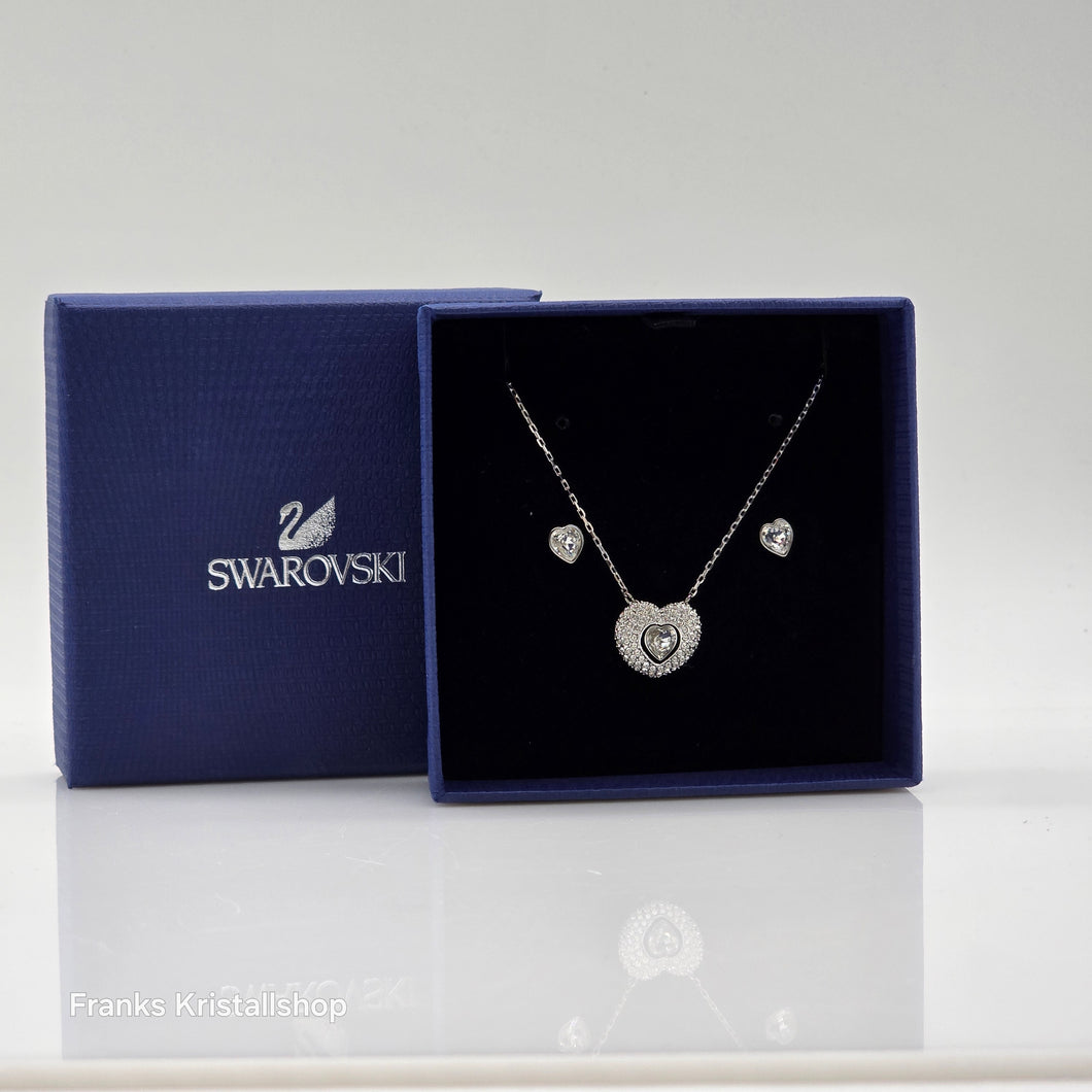 SWAROVSKI Enjoy Schmuckset Kette und Ohrringe, Rhodiniert 5188277