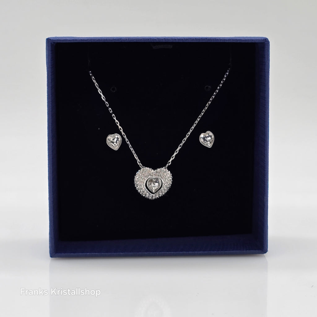 SWAROVSKI Enjoy Schmuckset Kette und Ohrringe, Rhodiniert 5188277