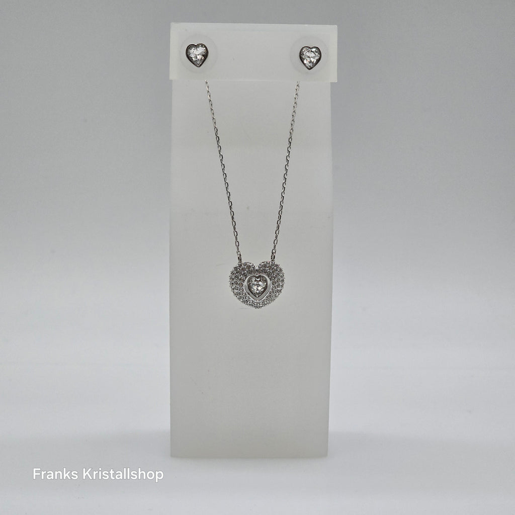 SWAROVSKI Enjoy Schmuckset Kette und Ohrringe, Rhodiniert 5188277