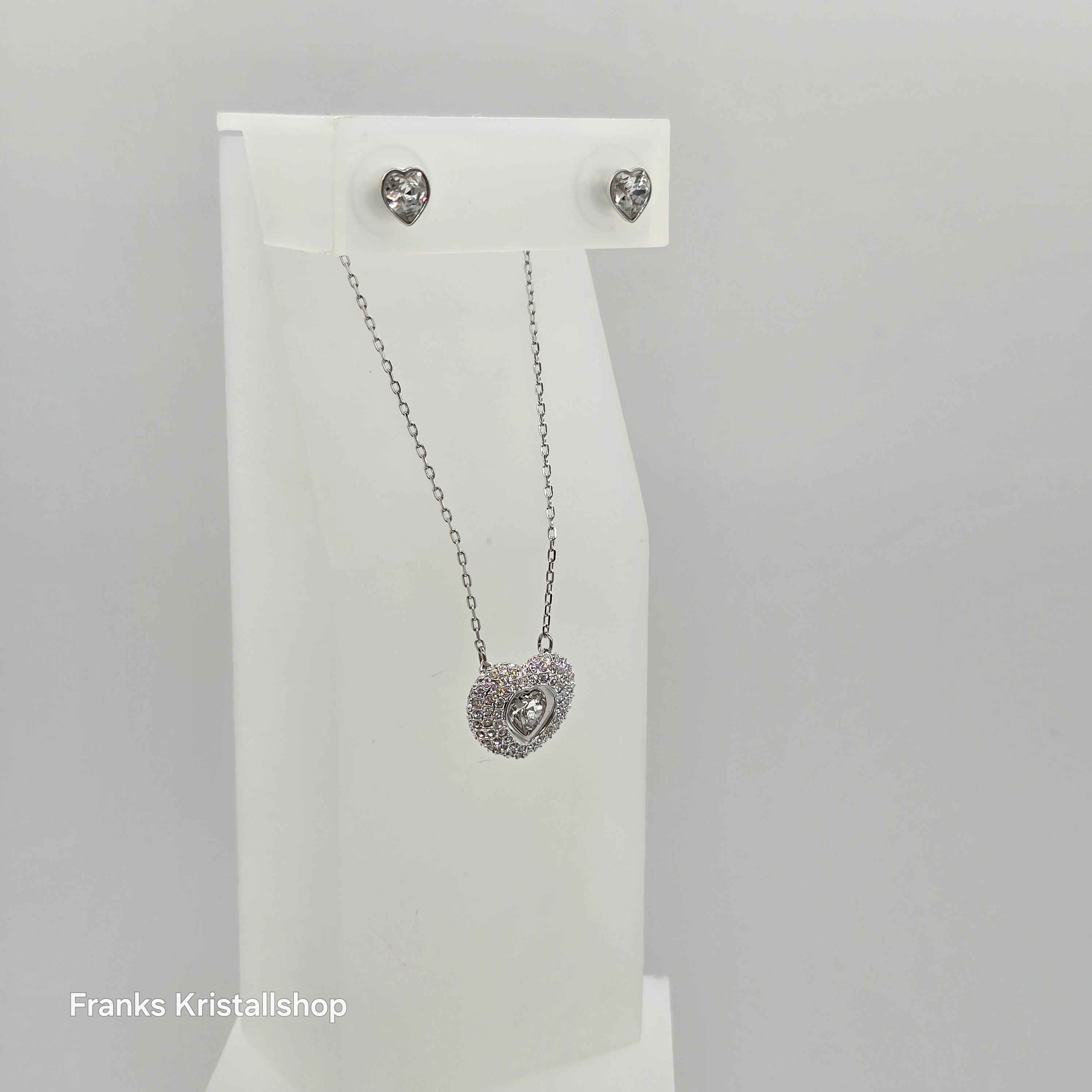 SWAROVSKI Enjoy Schmuckset Kette und Ohrringe, Rhodiniert 5188277