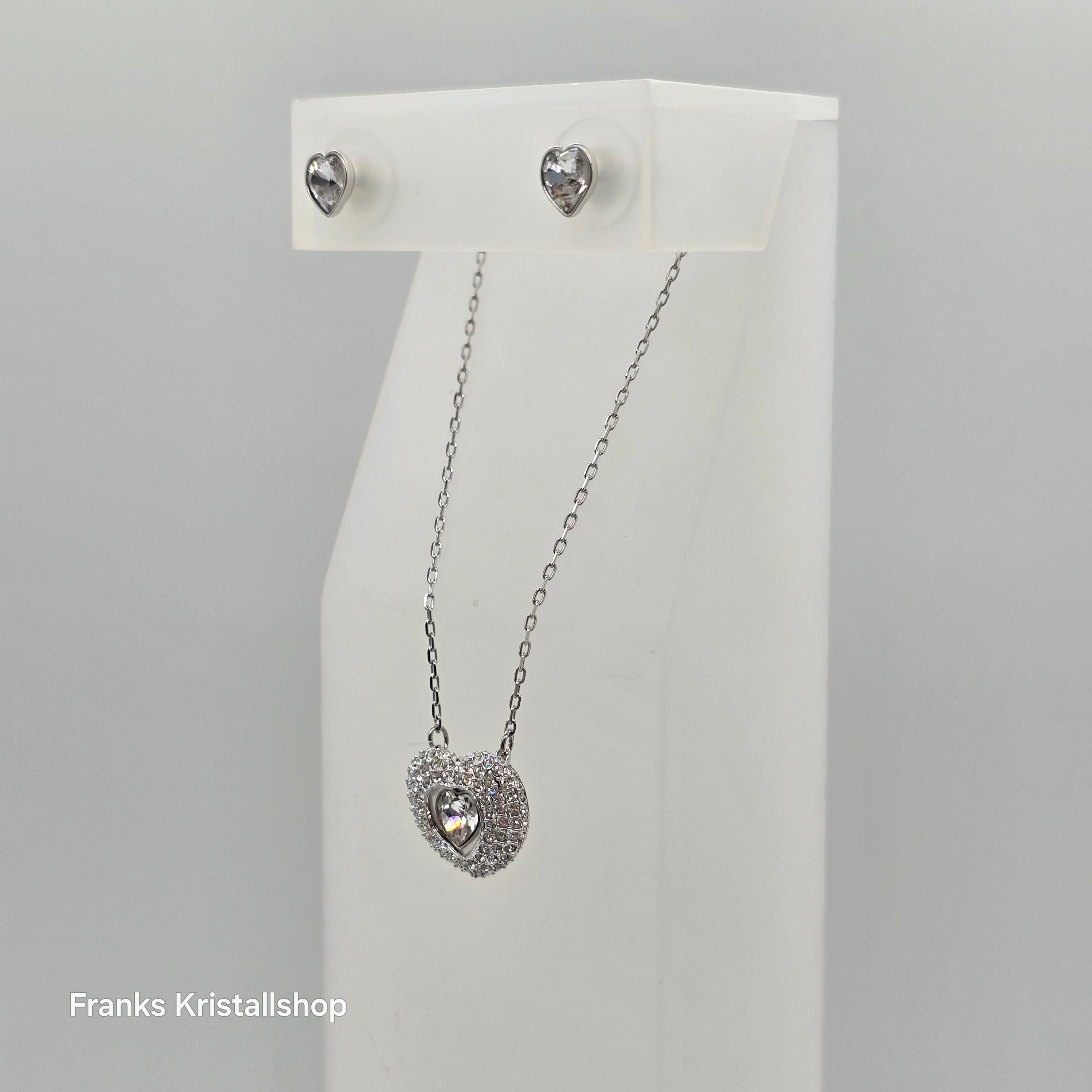SWAROVSKI Enjoy Schmuckset Kette und Ohrringe, Rhodiniert 5188277