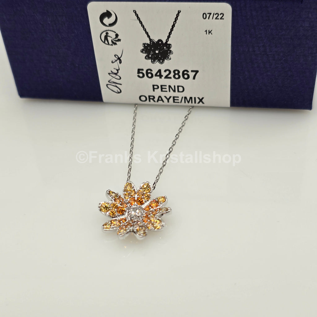 SWAROVSKI Eternal Flower Halskette Blüte, Blume Gelb, Rhodiniert 5642867