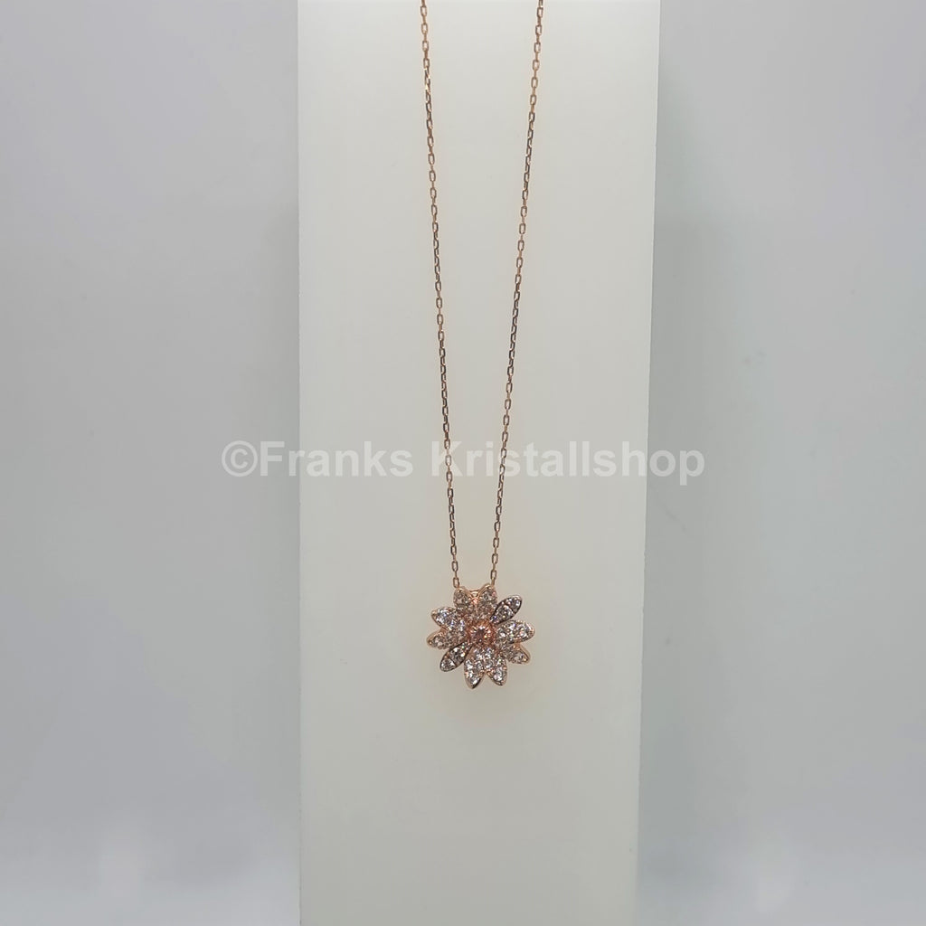 SWAROVSKI Eternal Flower Halskette Rosa Blüte Kette, Roségoldlegierung 5540973