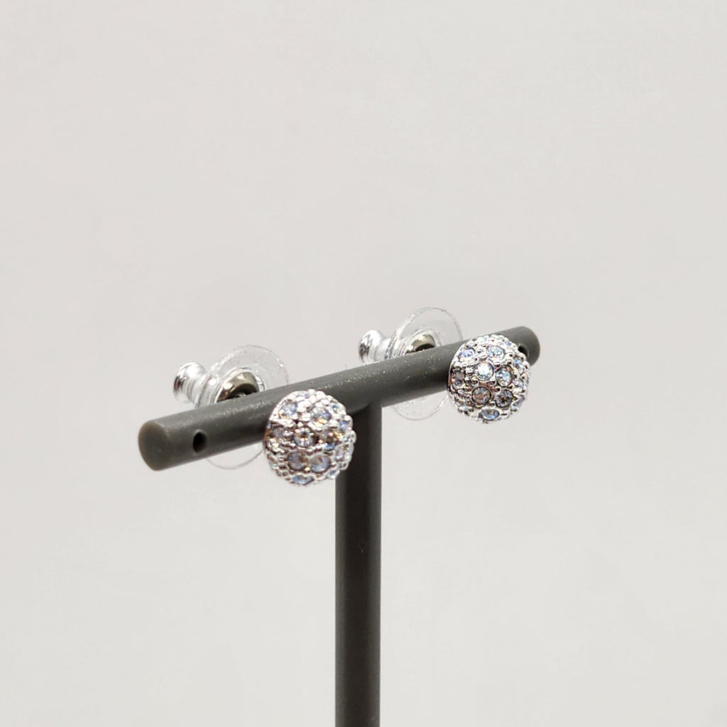 SWAROVSKI Euphoria Ohrstecker Rund Weiß, Rhodiniert 5073039