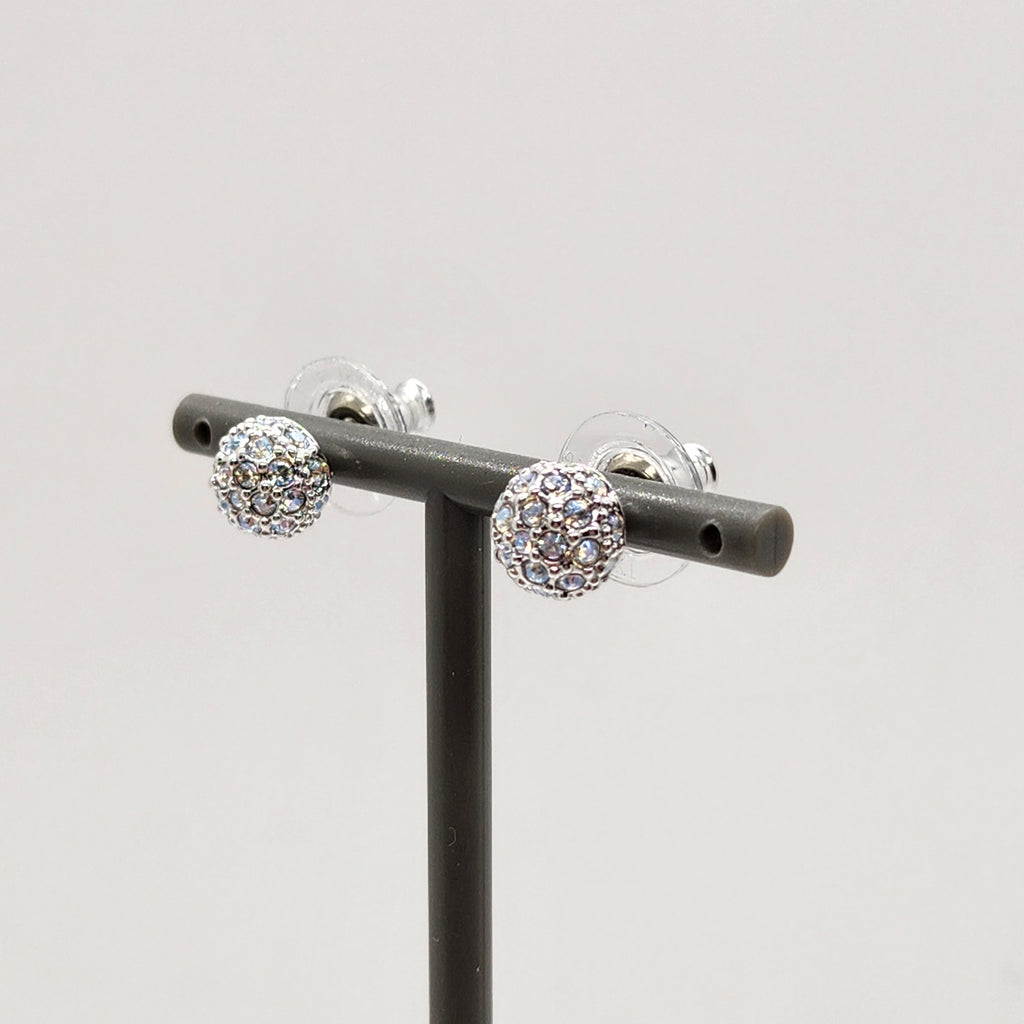 SWAROVSKI Euphoria Ohrstecker Rund Weiß, Rhodiniert 5073039