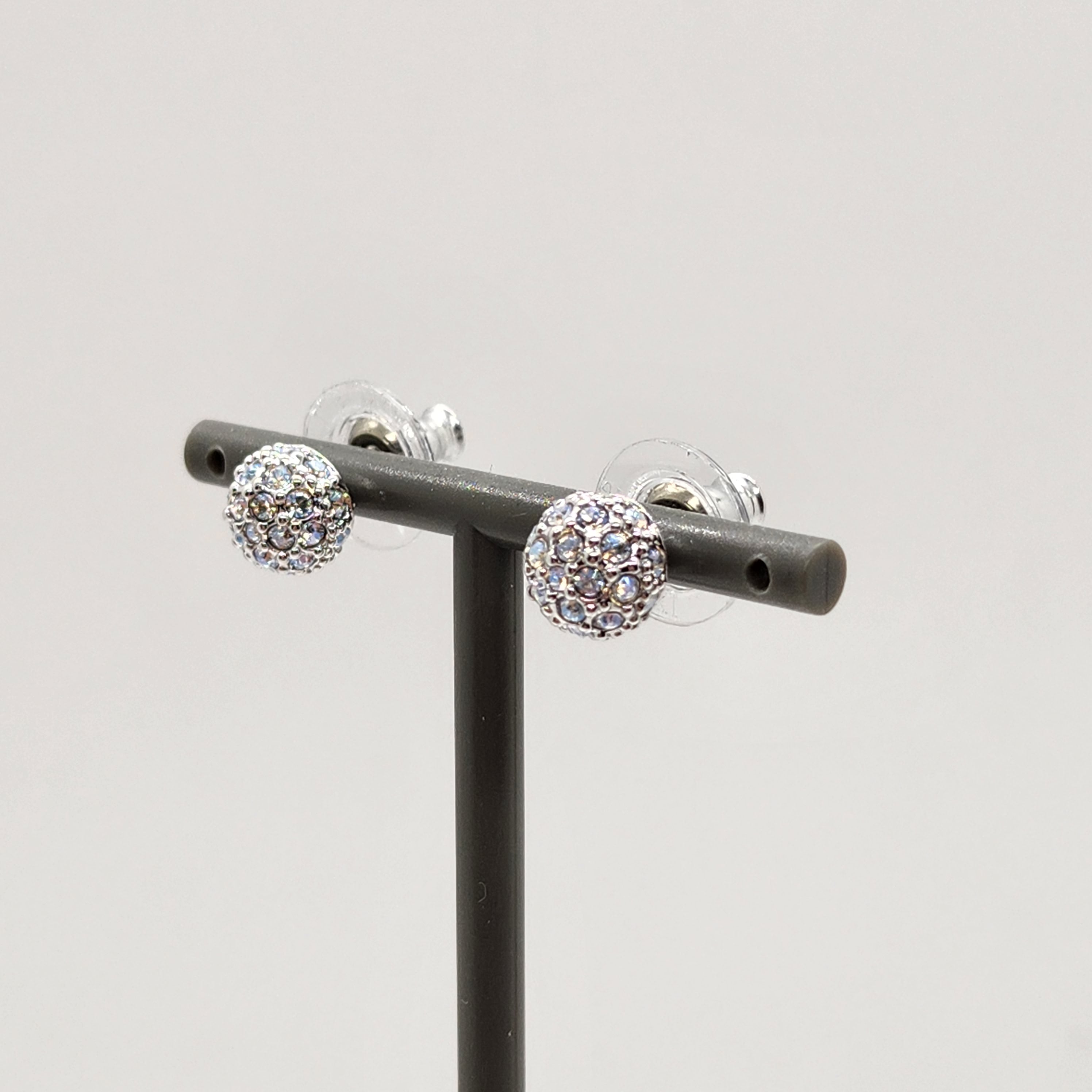 SWAROVSKI Euphoria Ohrstecker Rund Weiß, Rhodiniert 5073039