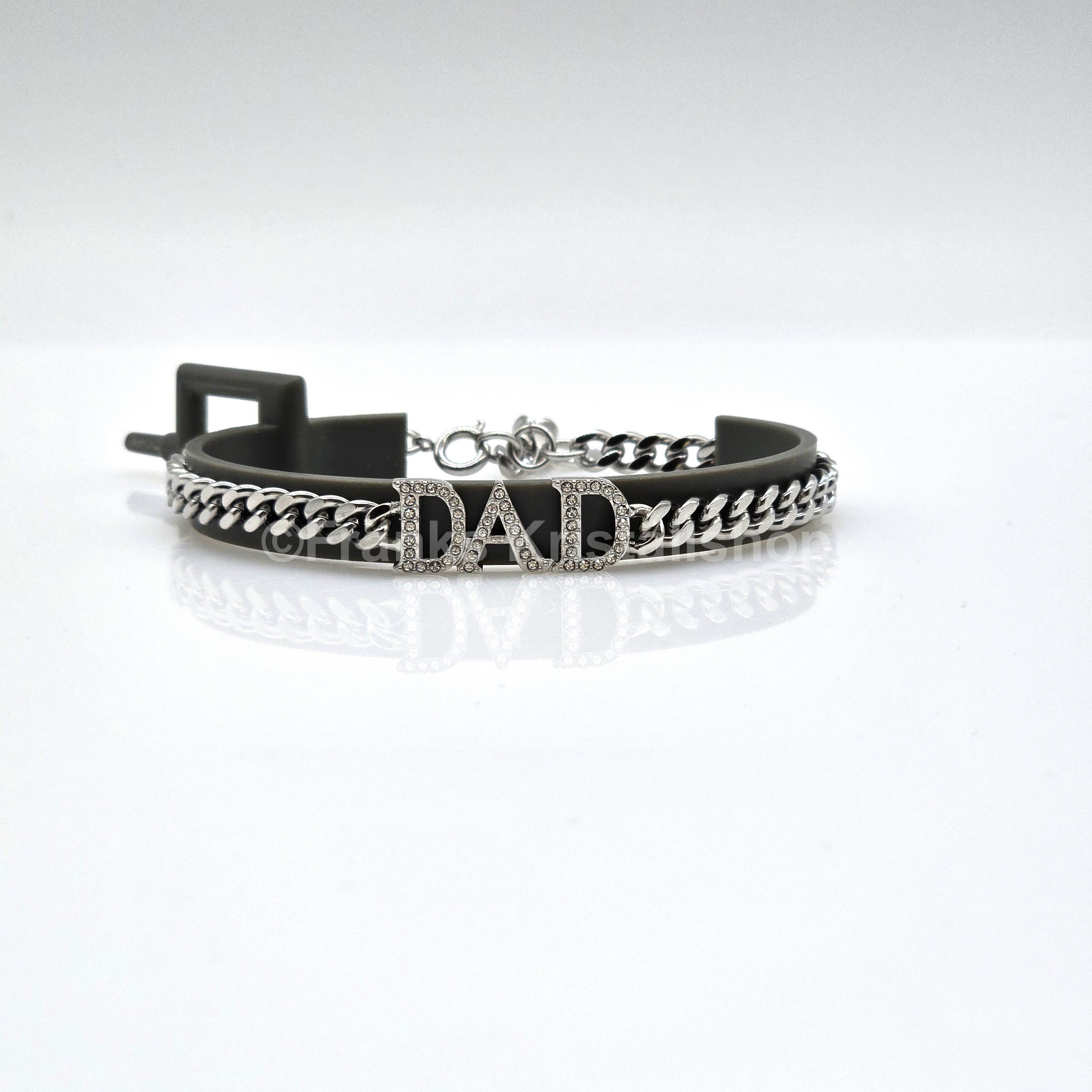SWAROVSKI Father's Day - Dad Armband Weiß, Rhodiniert 5658330