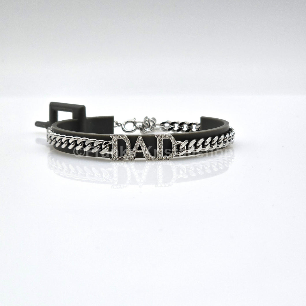 SWAROVSKI Father's Day - Dad Armband Weiß, Rhodiniert 5658330