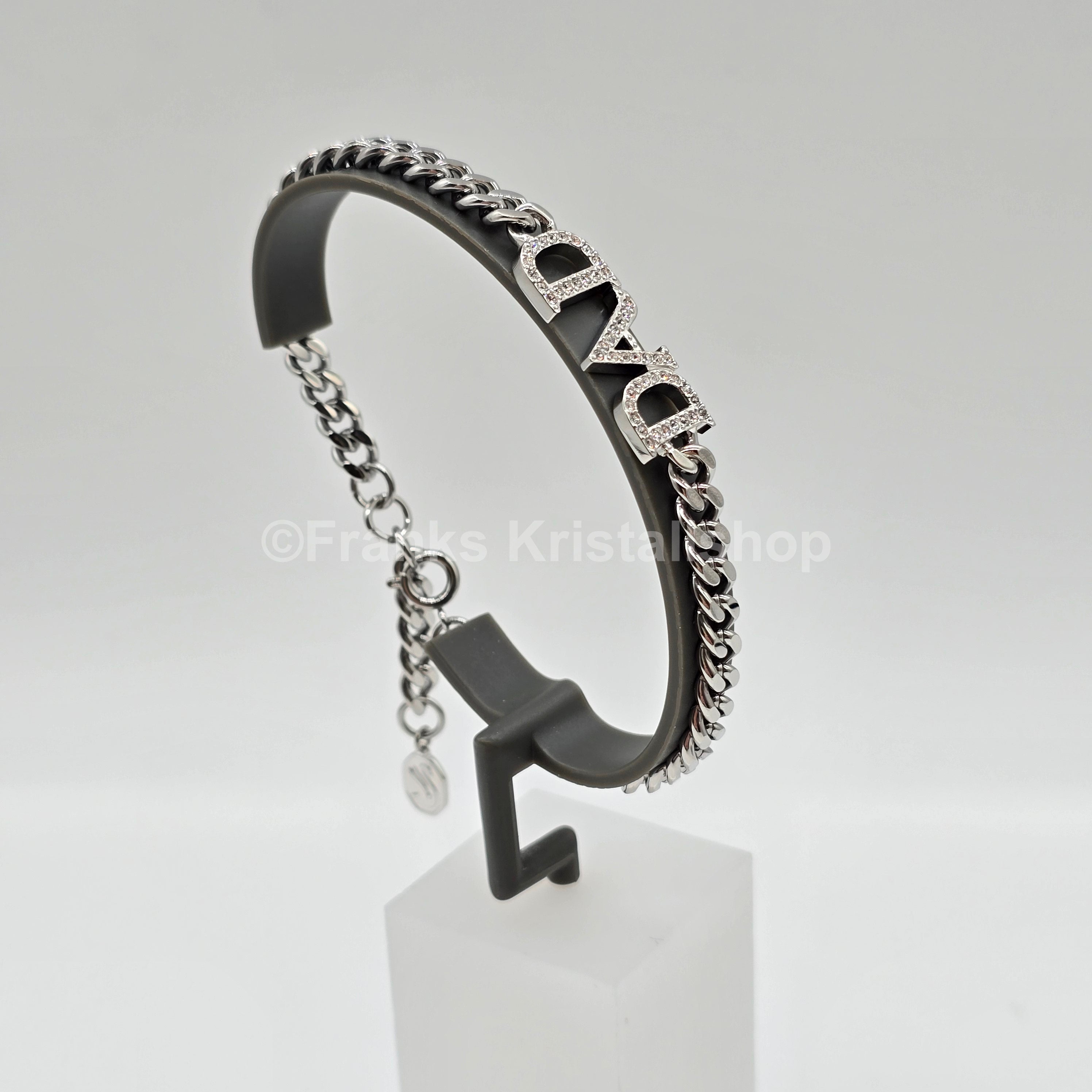 SWAROVSKI Father's Day - Dad Armband Weiß, Rhodiniert 5658330