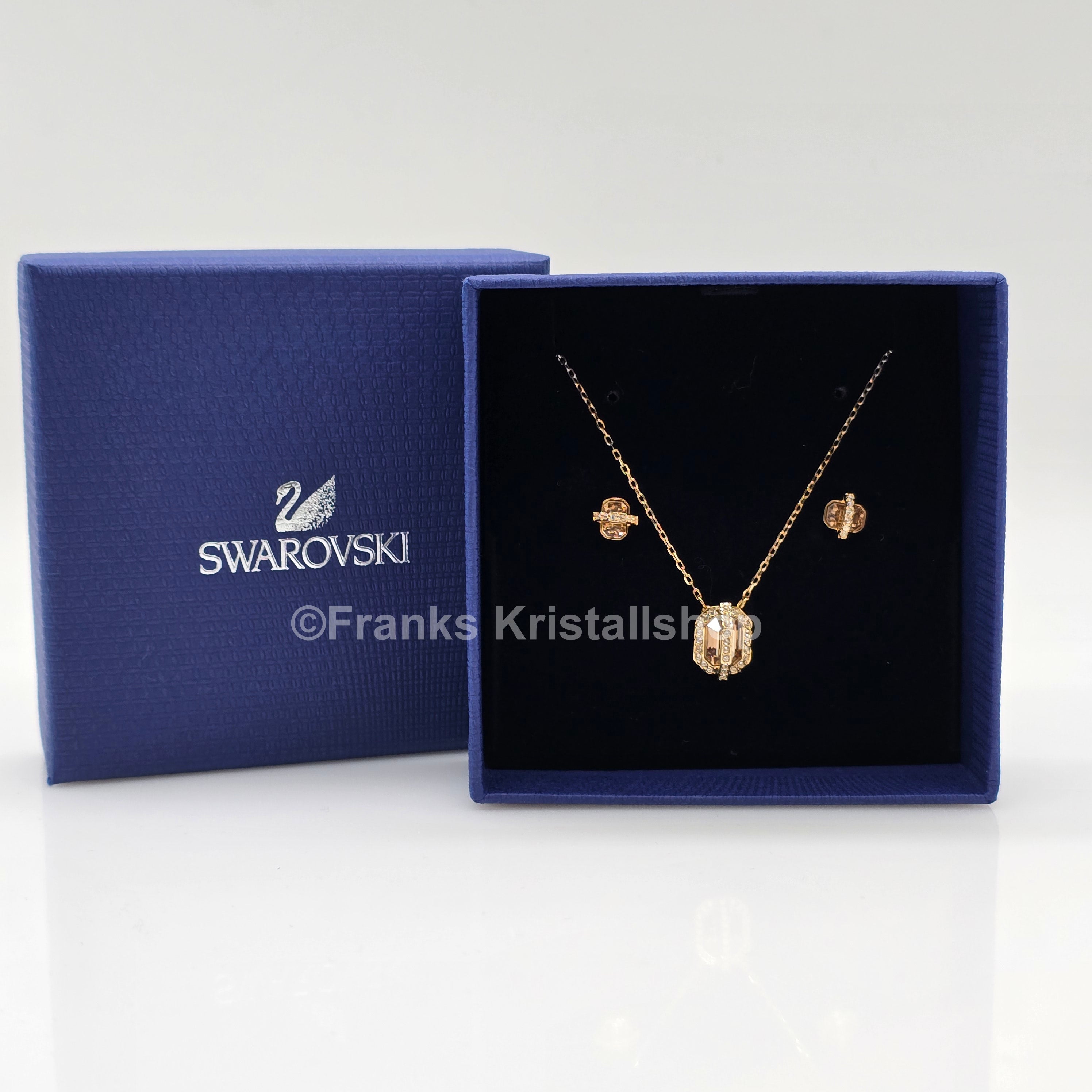 SWAROVSKI Favor Schmuckset Kette und Ohrringe, Goldlegierung 5226281