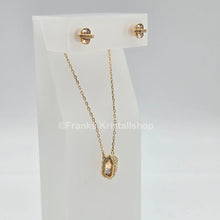 Lade das Bild in den Galerie-Viewer, SWAROVSKI Favor Schmuckset Kette und Ohrringe, Goldlegierung 5226281
