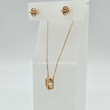 Lade das Bild in den Galerie-Viewer, SWAROVSKI Favor Schmuckset Kette und Ohrringe, Goldlegierung 5226281
