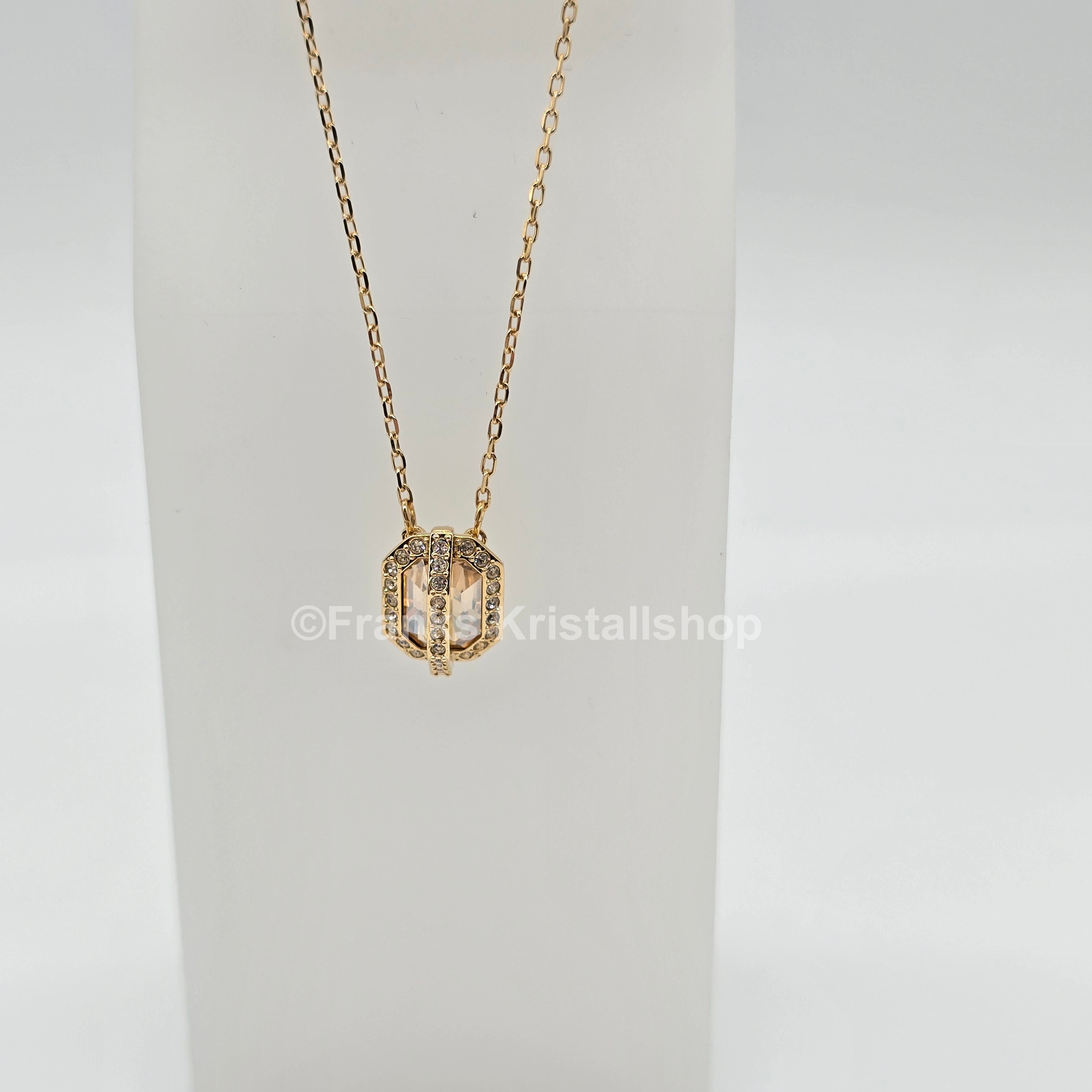 SWAROVSKI Favor Schmuckset Kette und Ohrringe, Goldlegierung 5226281