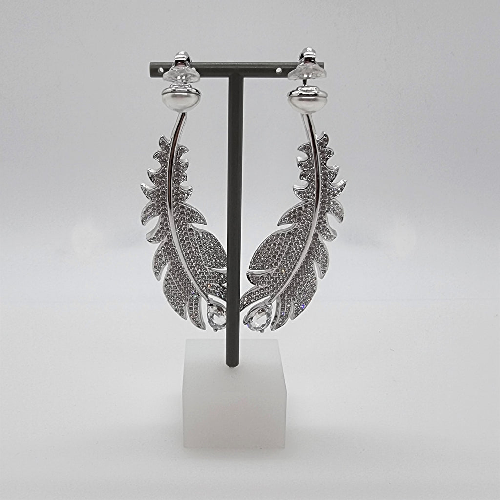 SWAROVSKI Feder Ohrclips Clips Ohrhänger Perle Talking Piece 5497866