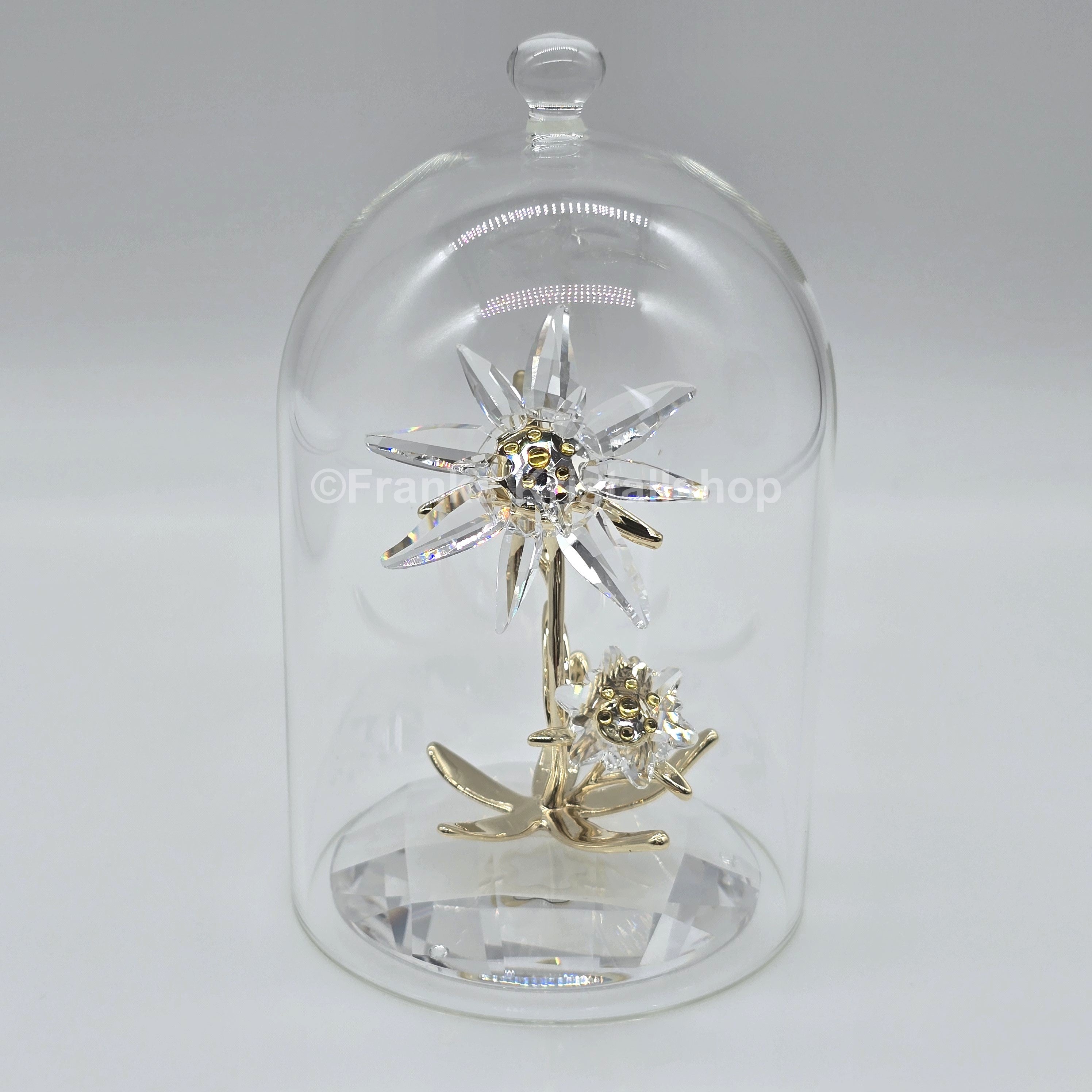 SWAROVSKI Florere Edelweiß Jubiläums Glasglocke 130 Jahre 5701376
