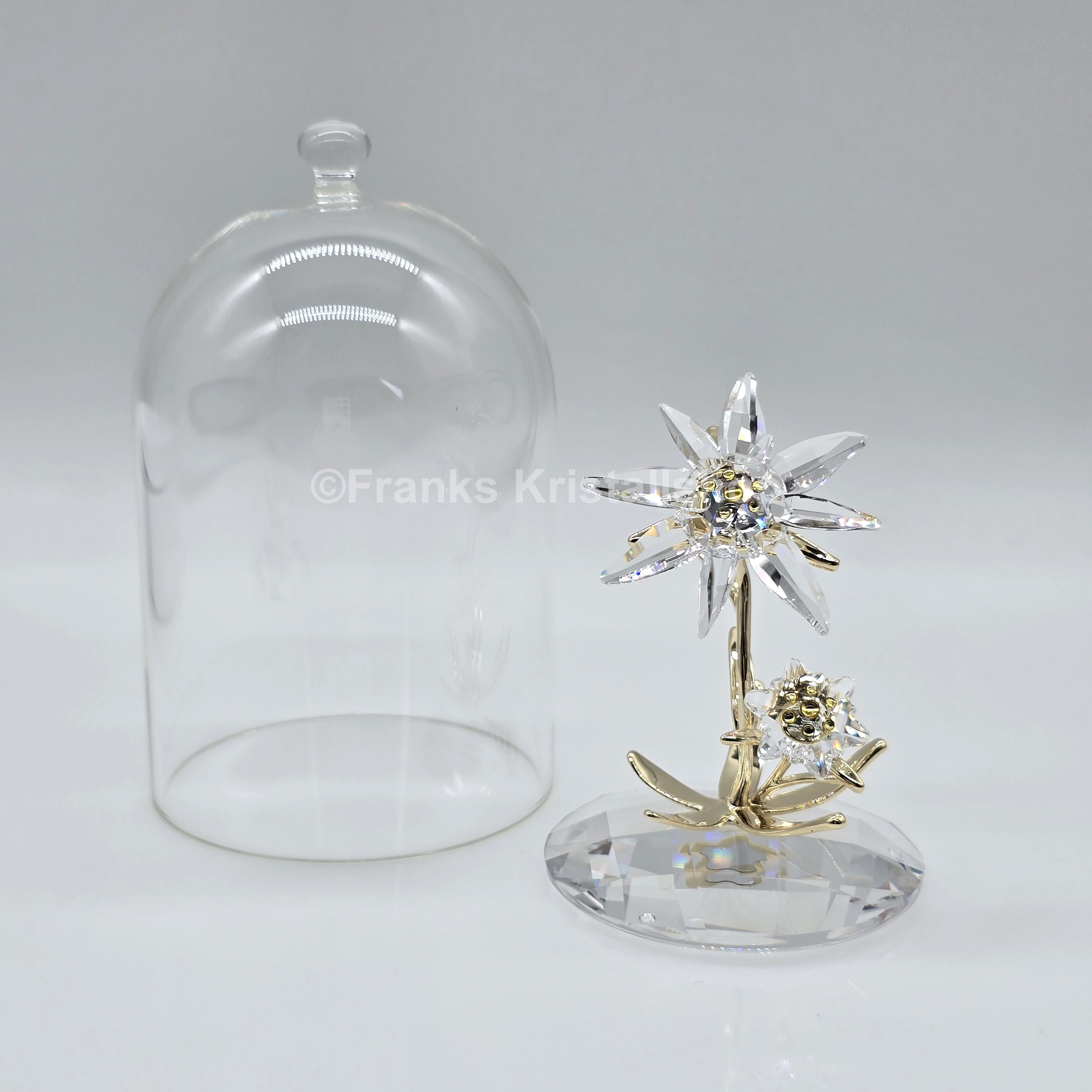 SWAROVSKI Florere Edelweiß Jubiläums Glasglocke 130 Jahre 5701376