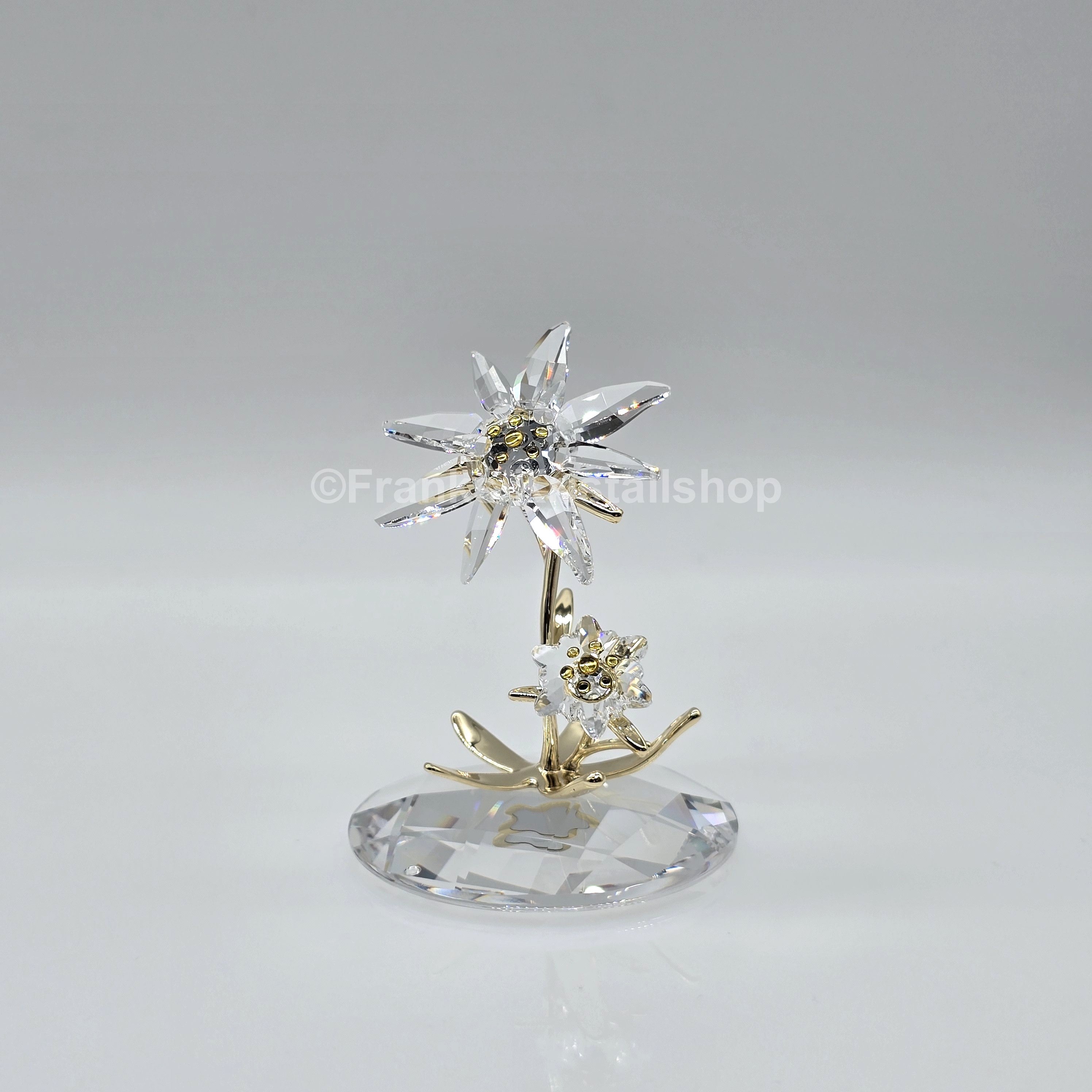 SWAROVSKI Florere Edelweiß Jubiläums Glasglocke 130 Jahre 5701376