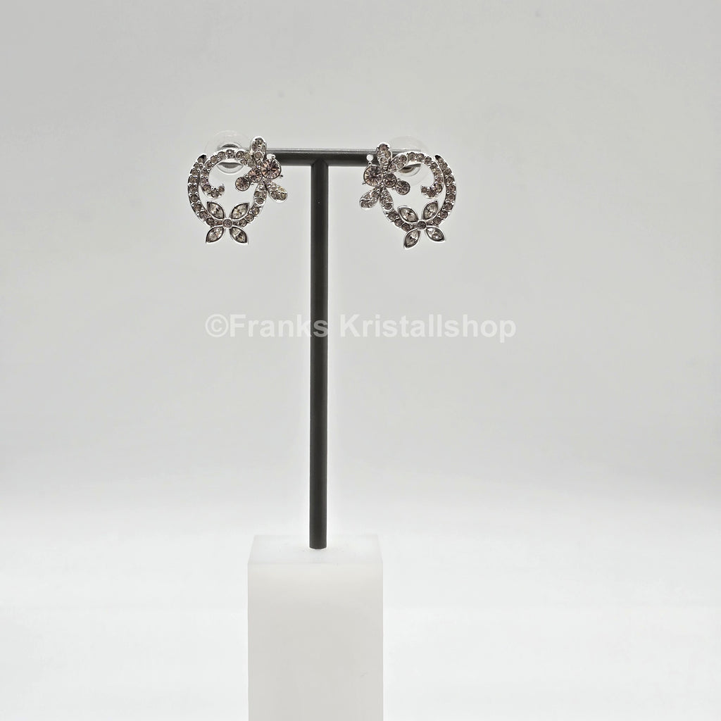 SWAROVSKI Flower Ohrstecker Weiß, Rhodiniert 5023083 oU