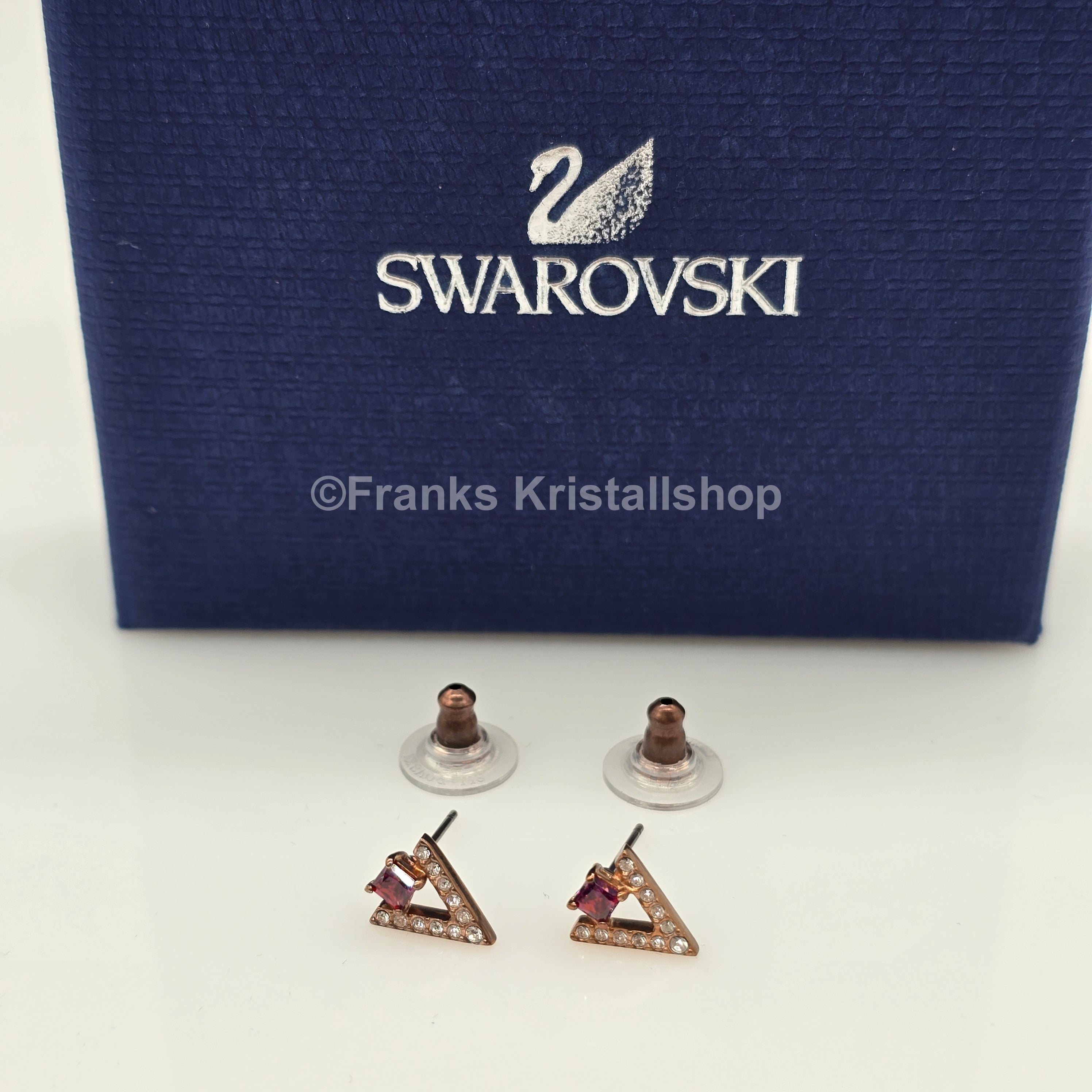 Swarovski Funk Ohrstecker Rot, Rosevergoldet 5249350 oU