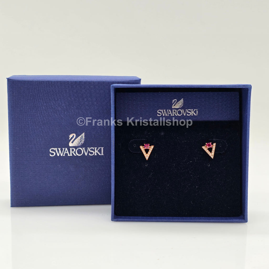 Swarovski Funk Ohrstecker Rot, Rosevergoldet 5249350 oU