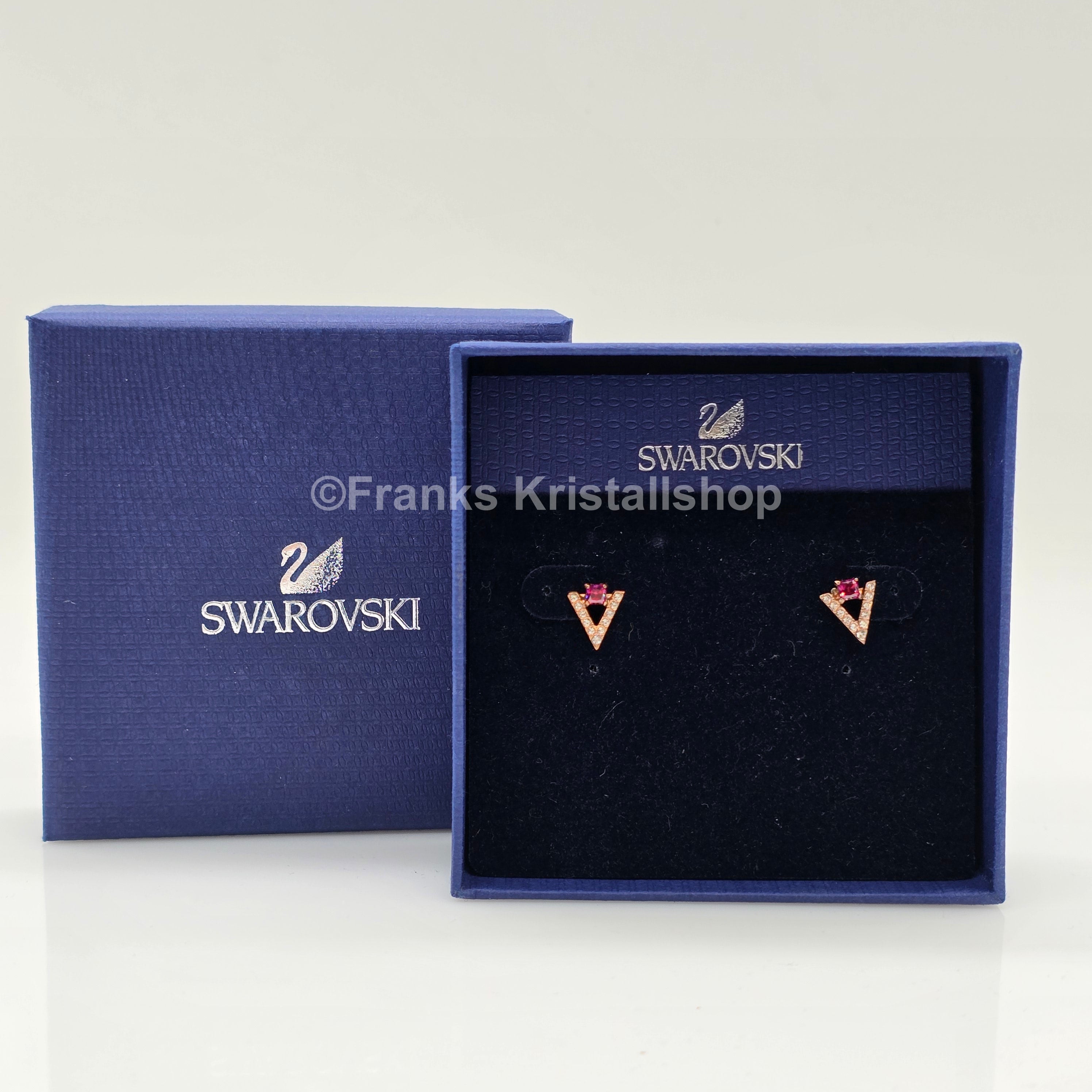Swarovski Funk Ohrstecker Rot, Rosevergoldet 5249350 oU
