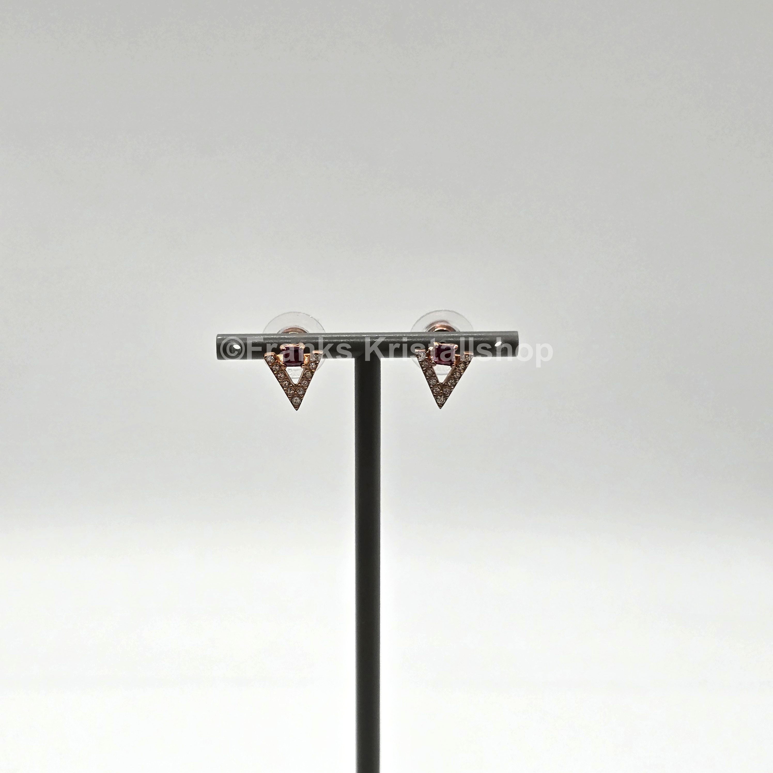 Swarovski Funk Ohrstecker Rot, Rosevergoldet 5249350 oU