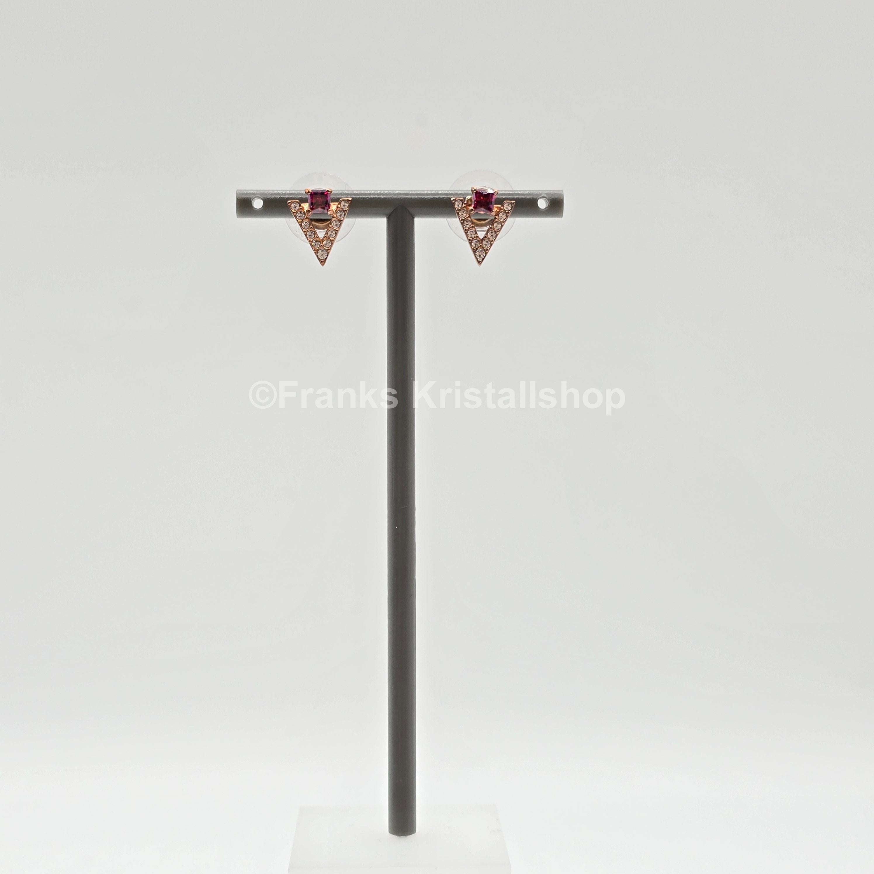 Swarovski Funk Ohrstecker Rot, Rosevergoldet 5249350 oU