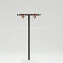Lade das Bild in den Galerie-Viewer, Swarovski Funk Ohrstecker Rot, Rosevergoldet 5249350 oU
