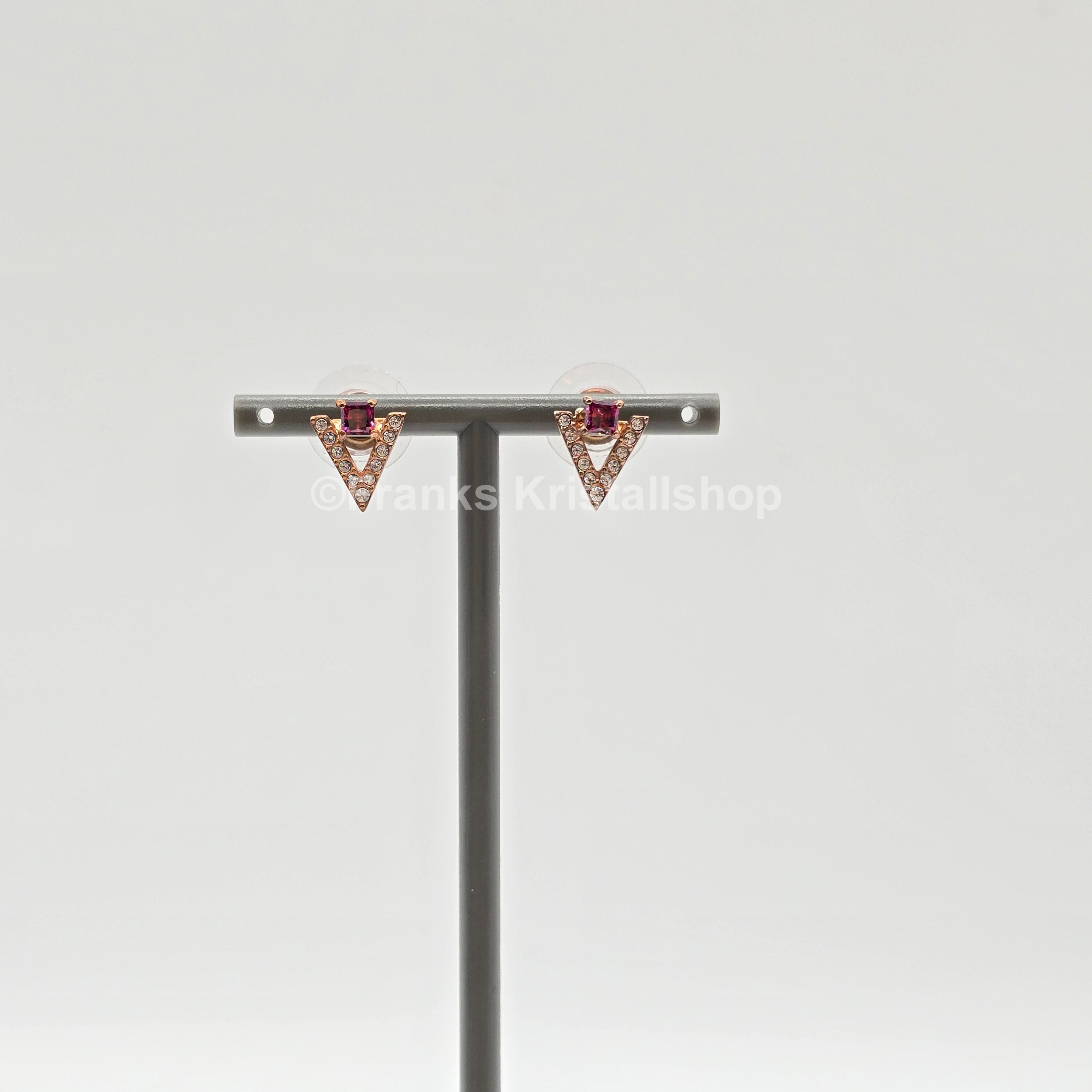 Swarovski Funk Ohrstecker Rot, Rosevergoldet 5249350 oU