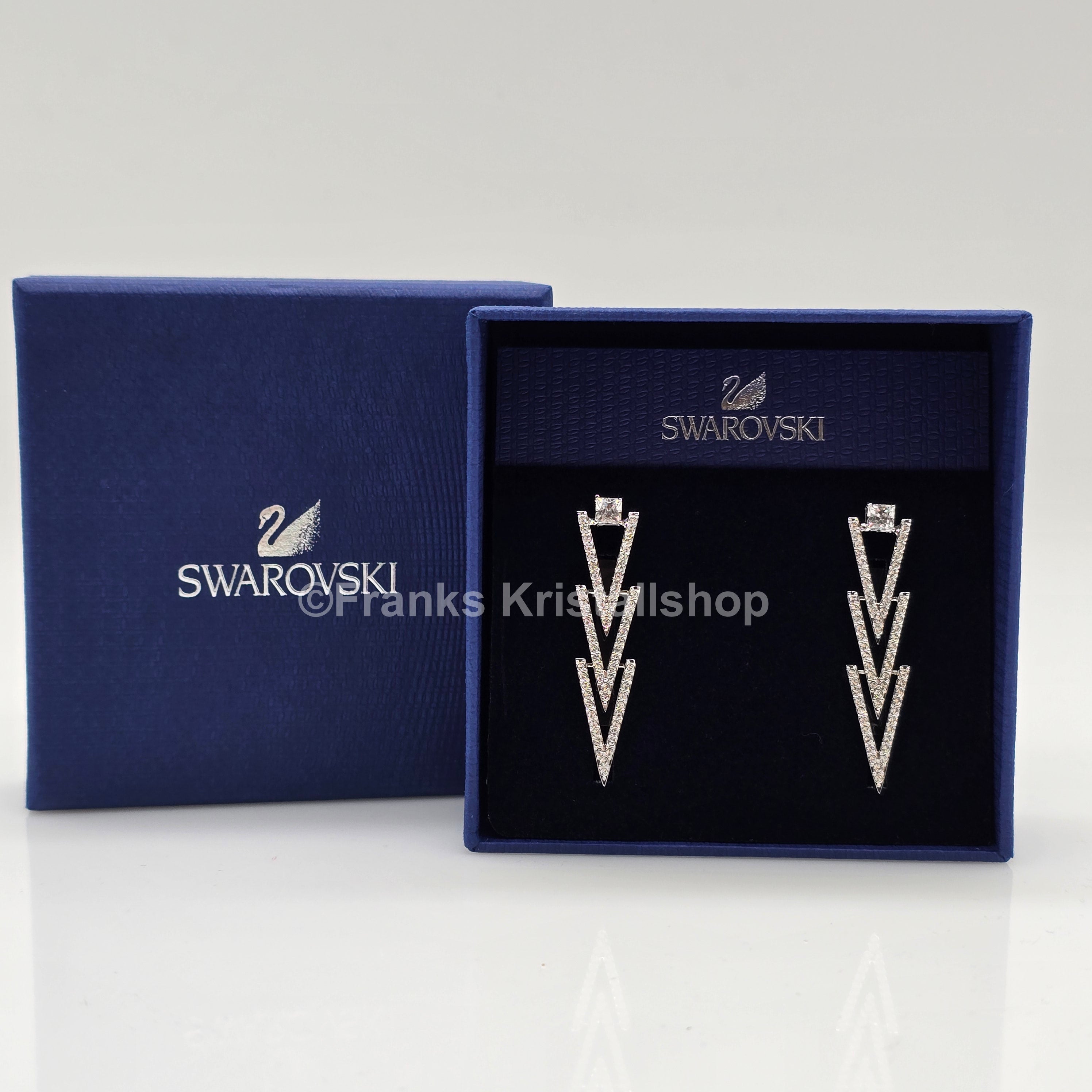 SWAROVSKI Funk Ohrstecker Weiß, Rhodiniert 5241277