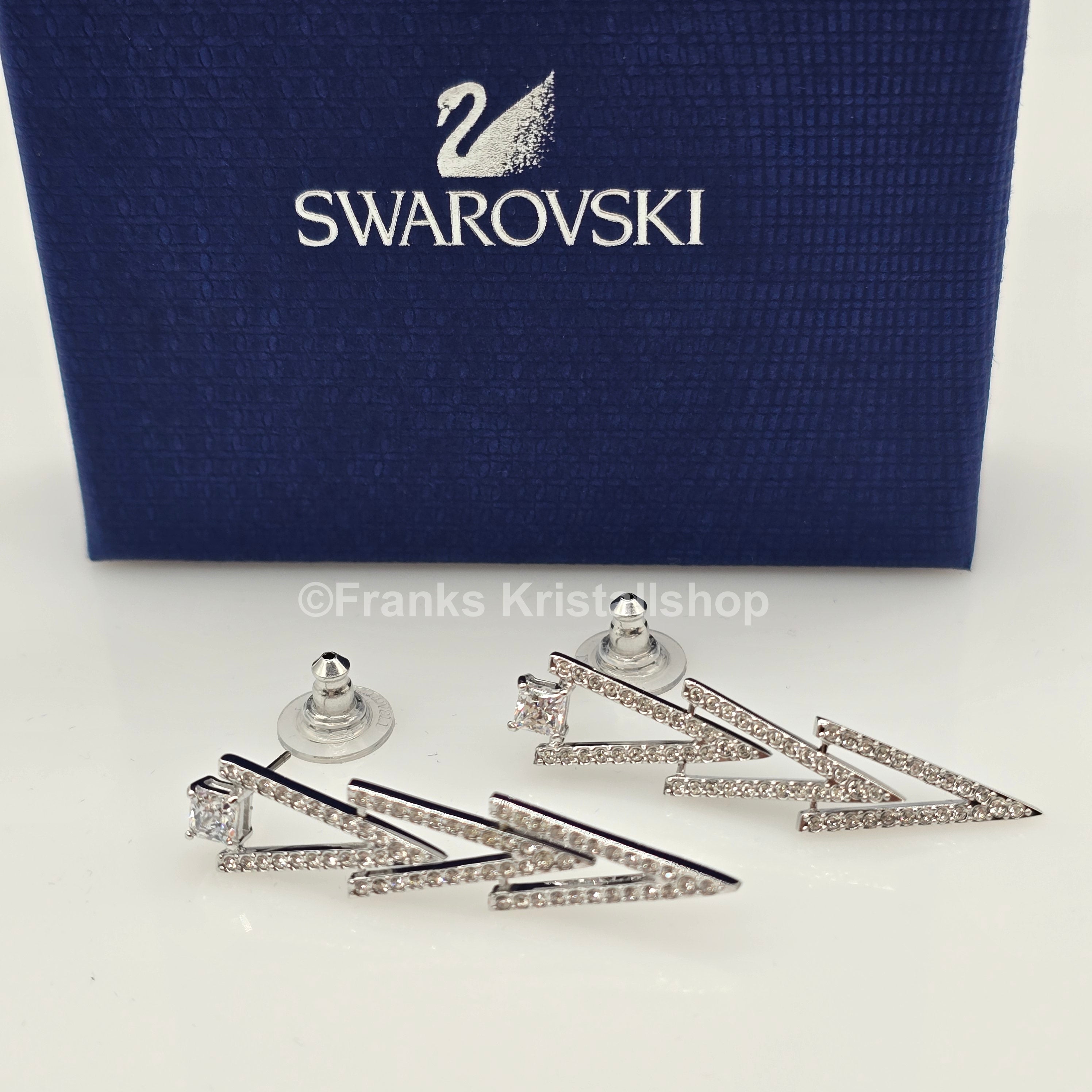 SWAROVSKI Funk Ohrstecker Weiß, Rhodiniert 5241277