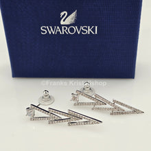 Lade das Bild in den Galerie-Viewer, SWAROVSKI Funk Ohrstecker Weiß, Rhodiniert 5241277
