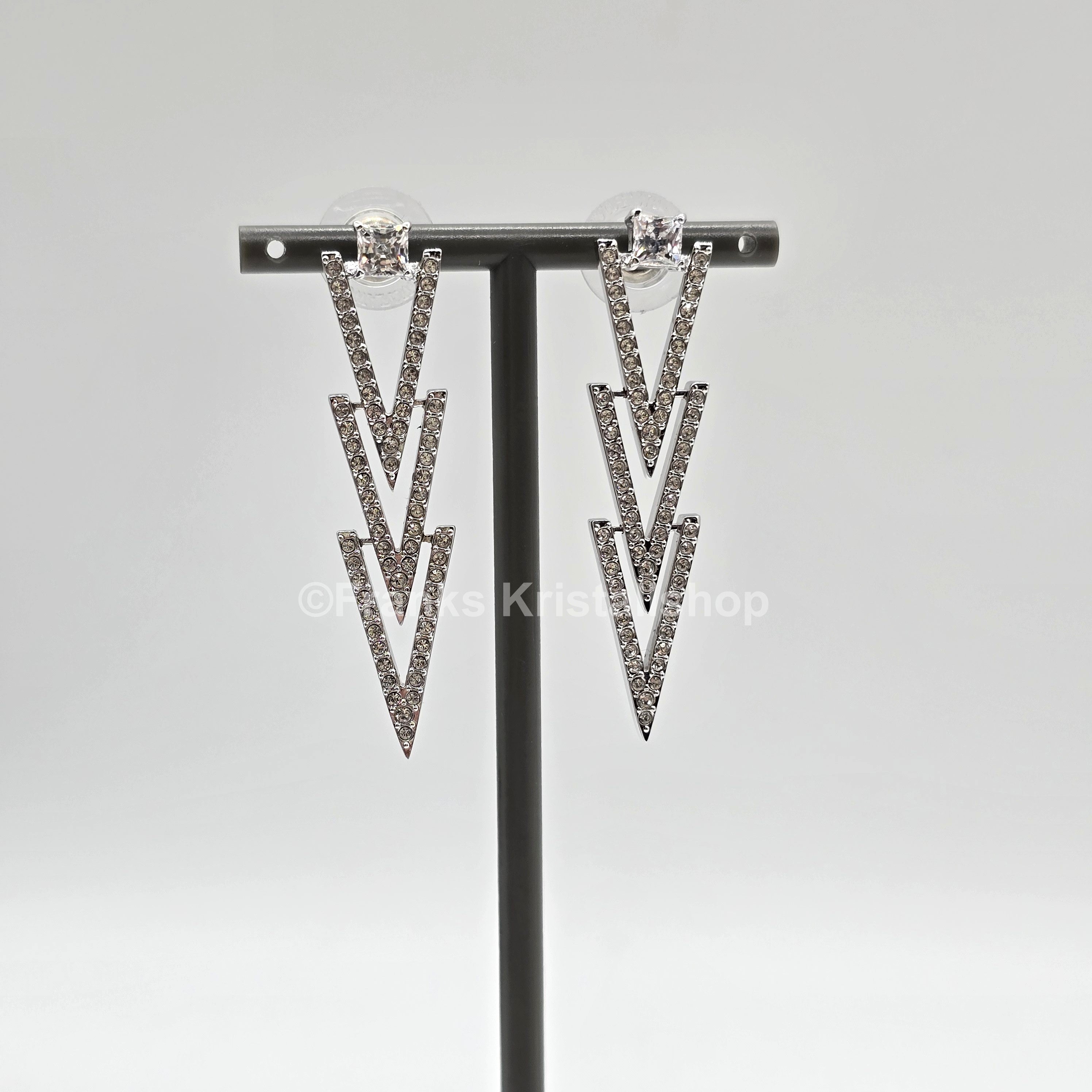SWAROVSKI Funk Ohrstecker Weiß, Rhodiniert 5241277