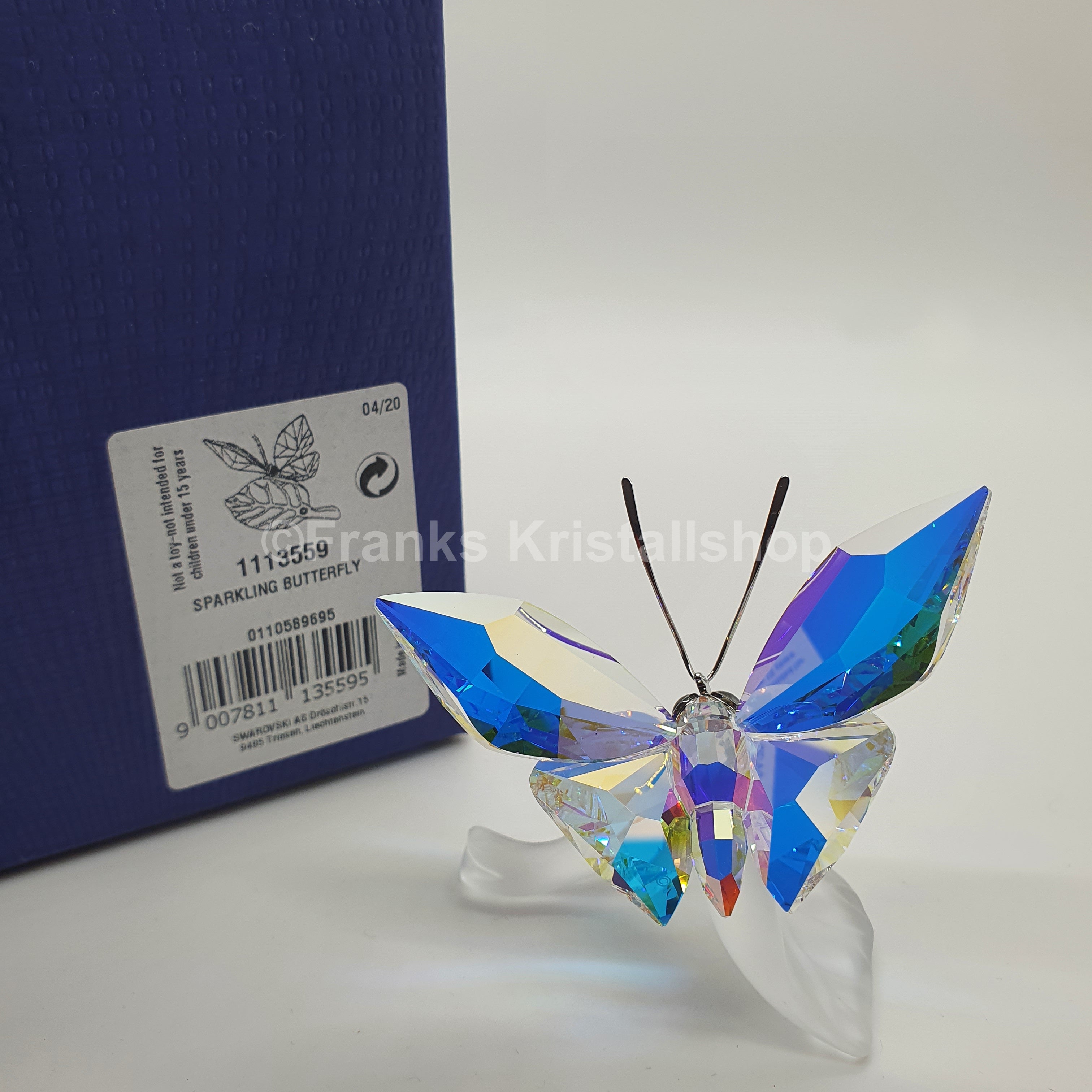 SWAROVSKI Funkelnder Schmetterling auf Blatt 1113559