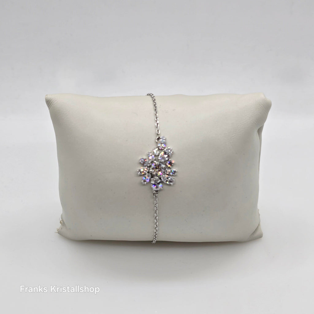 SWAROVSKI Gema Armband Blume, Weiß, Rhodiniert 5644684