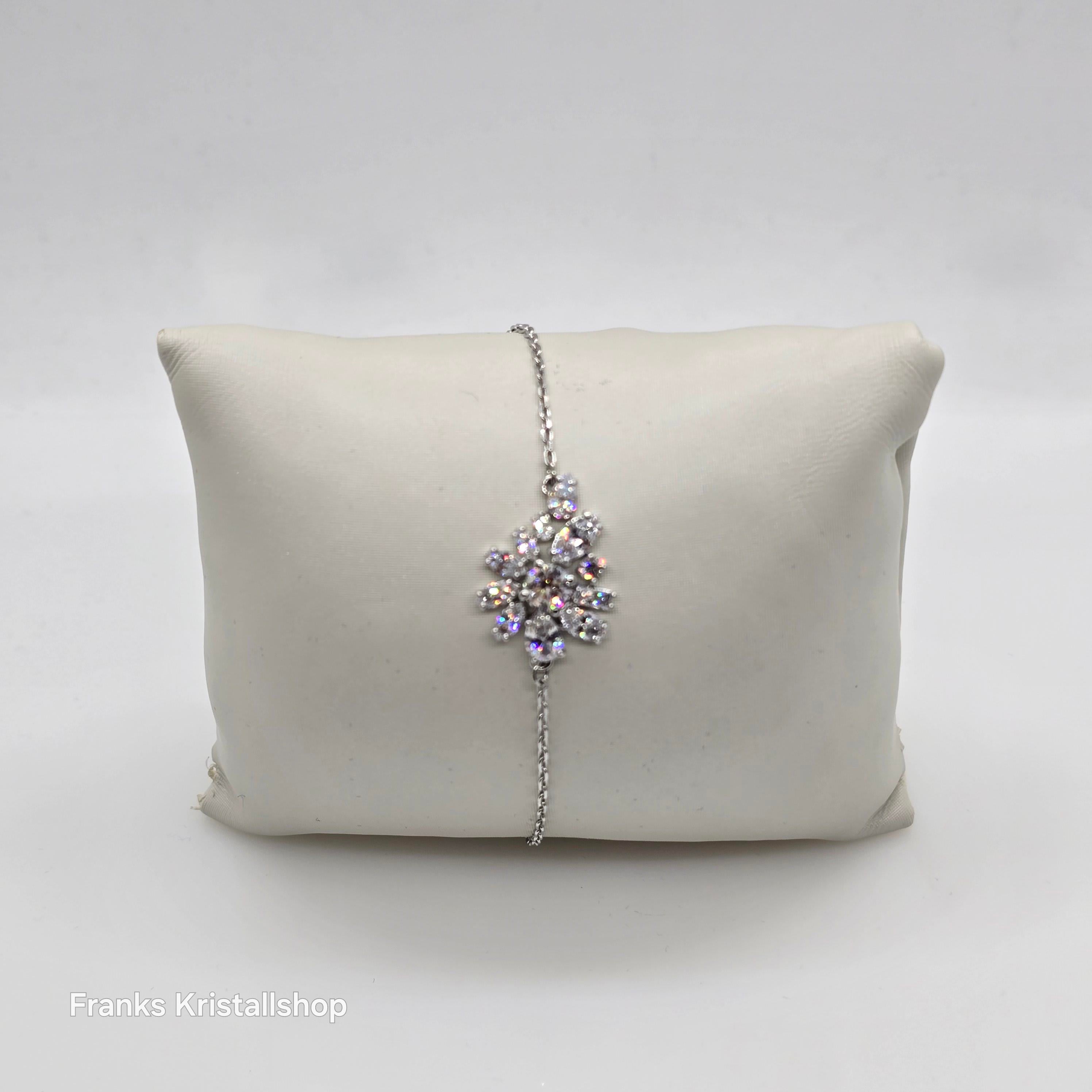 SWAROVSKI Gema Armband Blume, Weiß, Rhodiniert 5644684